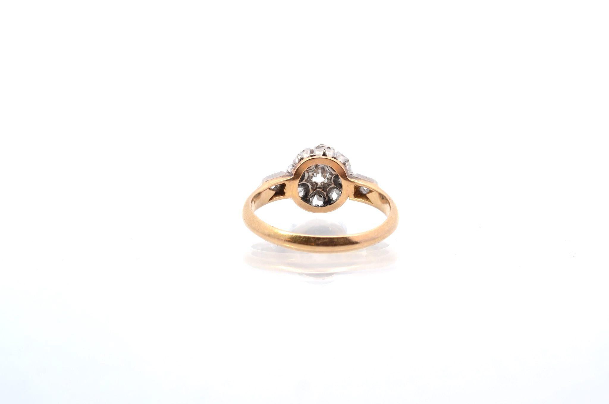 Antiker Ring mit Diamanten besetzt für Damen oder Herren im Angebot