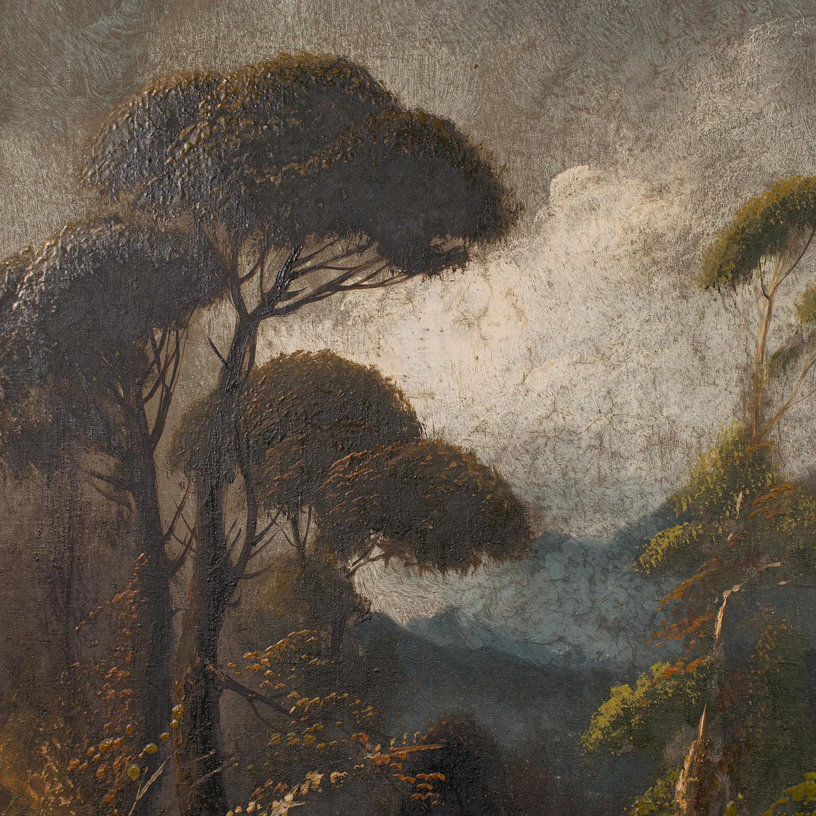 19th Century Antique Riverside Painting, Scottish Art, Oil On Canvas, Landscape, Victorian For Sale