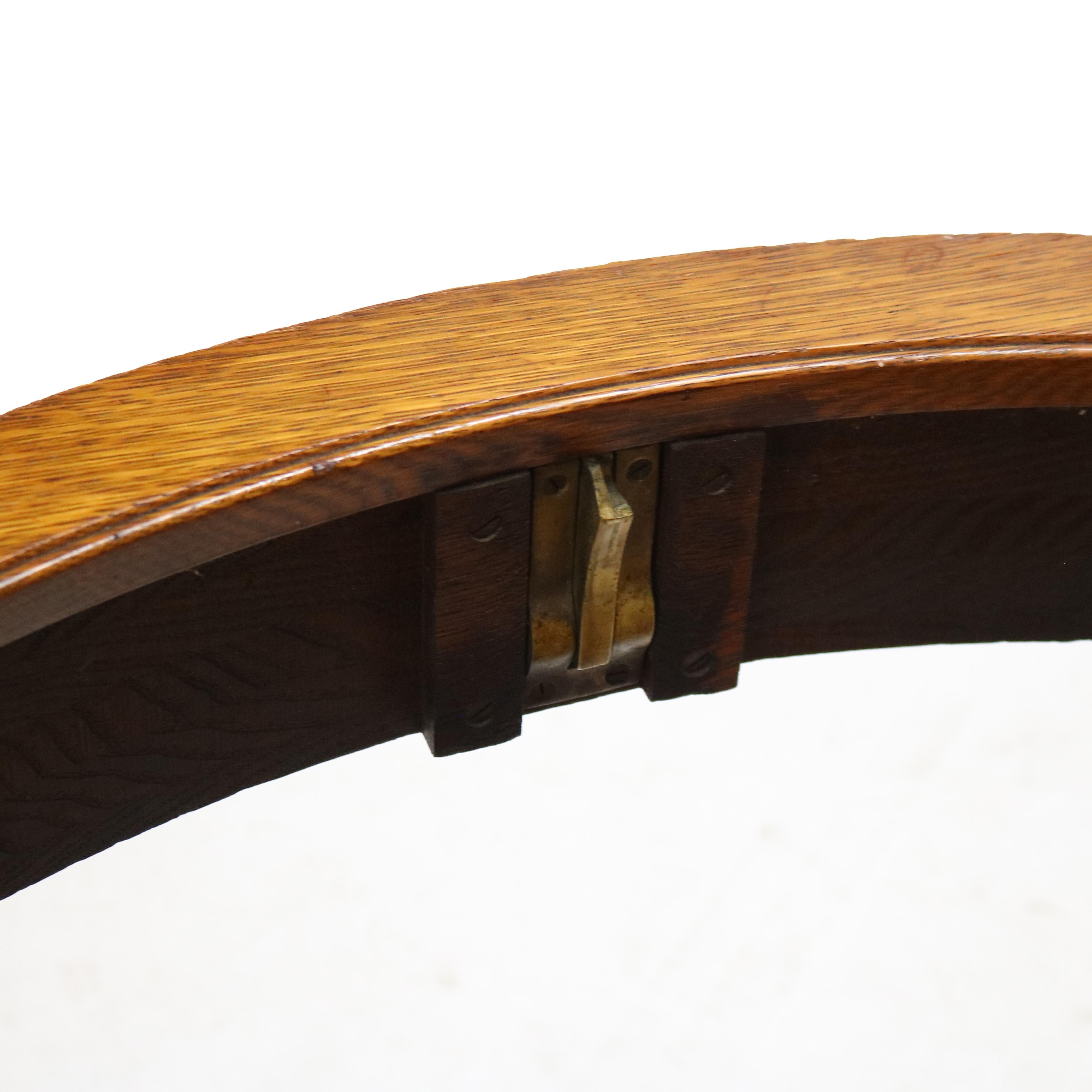Antique RJ Horner Edwardian Style Oak Flip-Top Poker or Game Table C1910 3