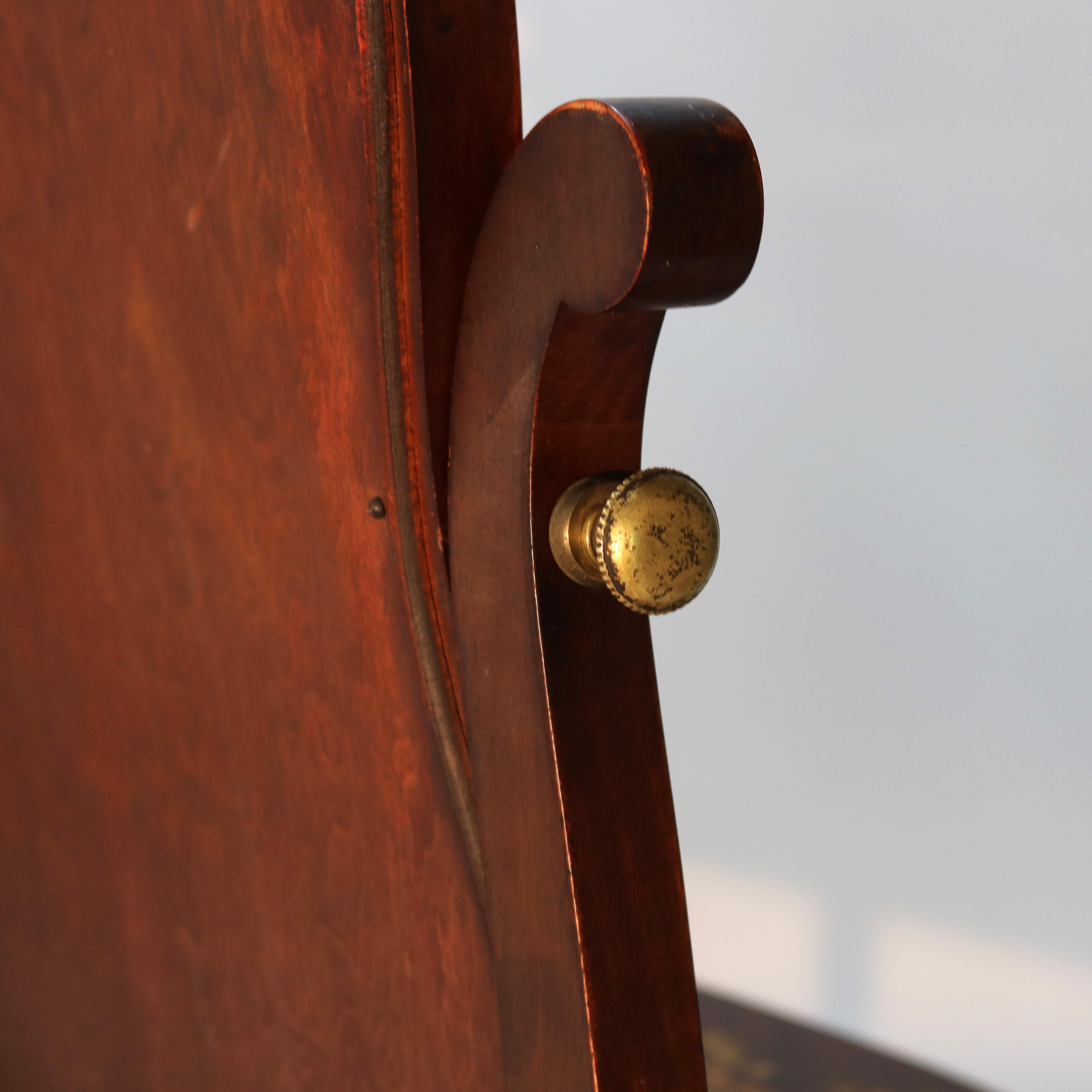 Antico tavolino da toilette RJ Horner in mogano e intarsio floreale C1900 in vendita 12