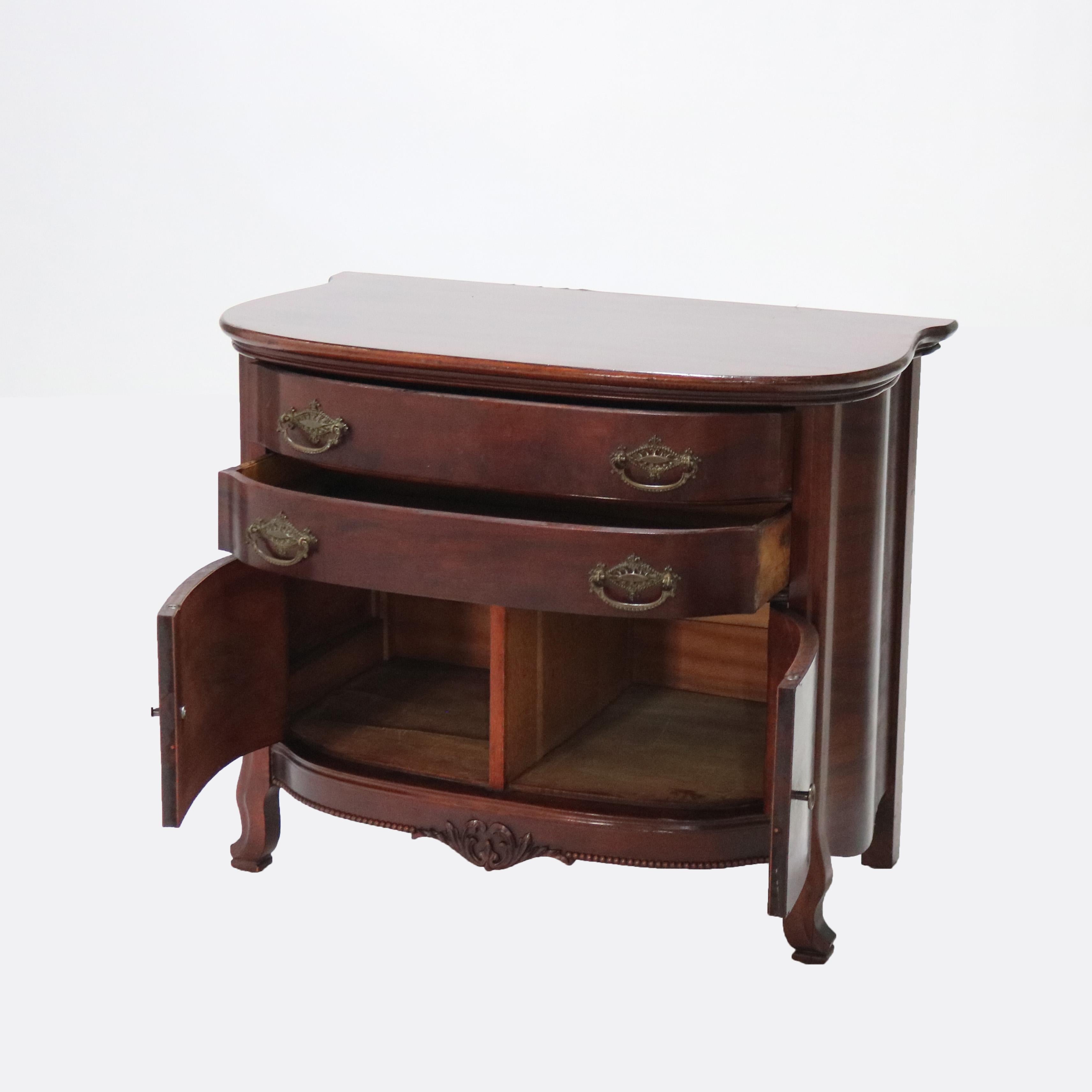 Commode ancienne RJ Horner en acajou avec éléments feuillagés sculptés C1910

Dimensions : 29 