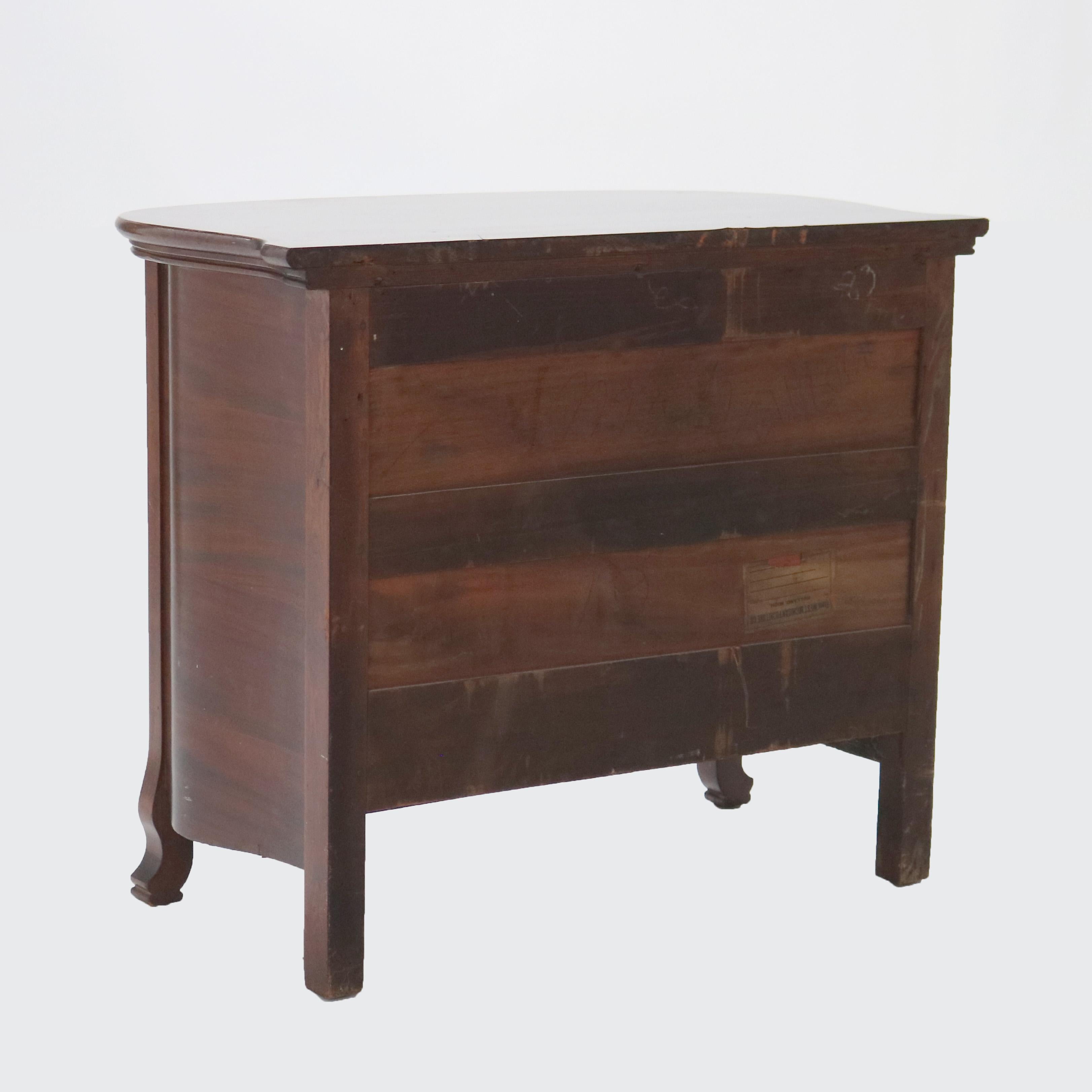 Ancienne commode RJ Horner en acajou avec façade en jonc, C1910 en vente 2