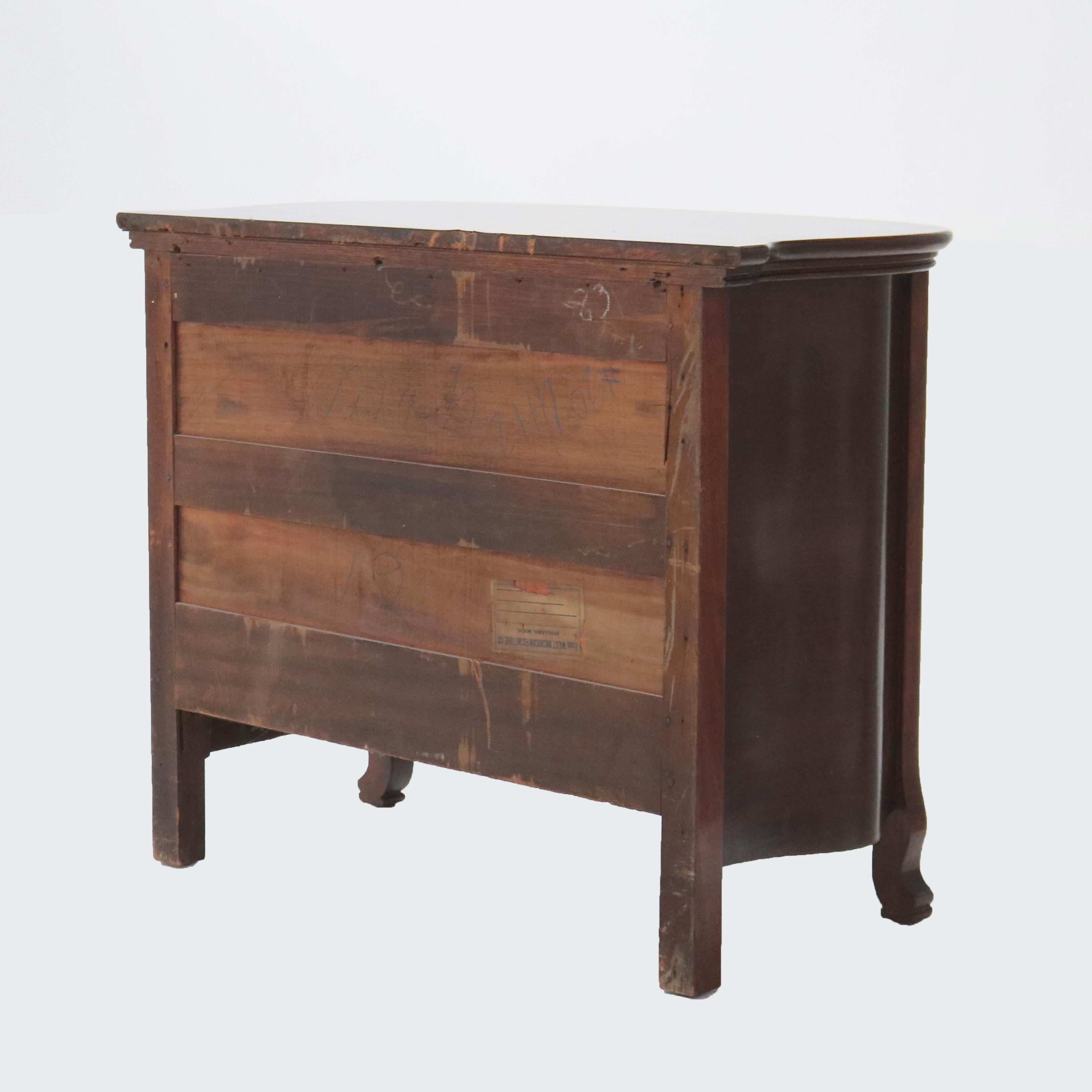 Ancienne commode RJ Horner en acajou avec façade en jonc, C1910 en vente 3