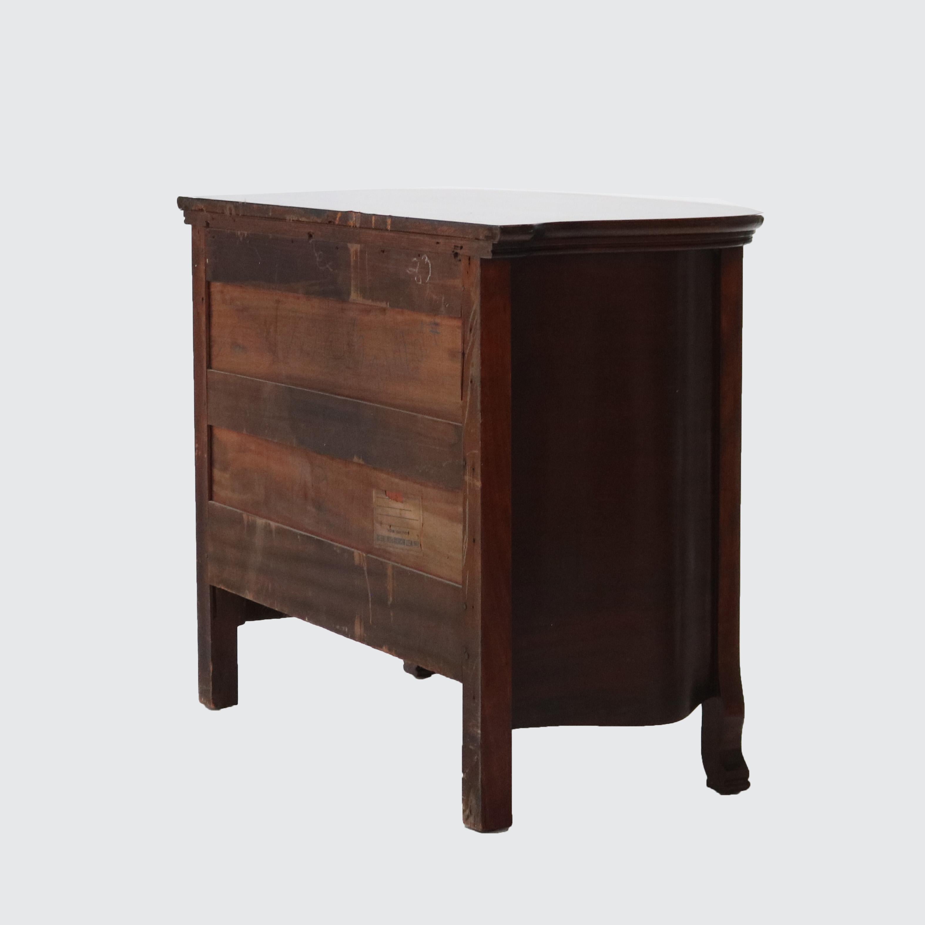 Ancienne commode RJ Horner en acajou avec façade en jonc, C1910 en vente 4
