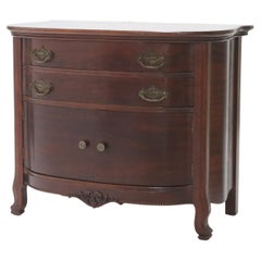 Antique RJ Horner Mahogany Swell Front Commode C1910