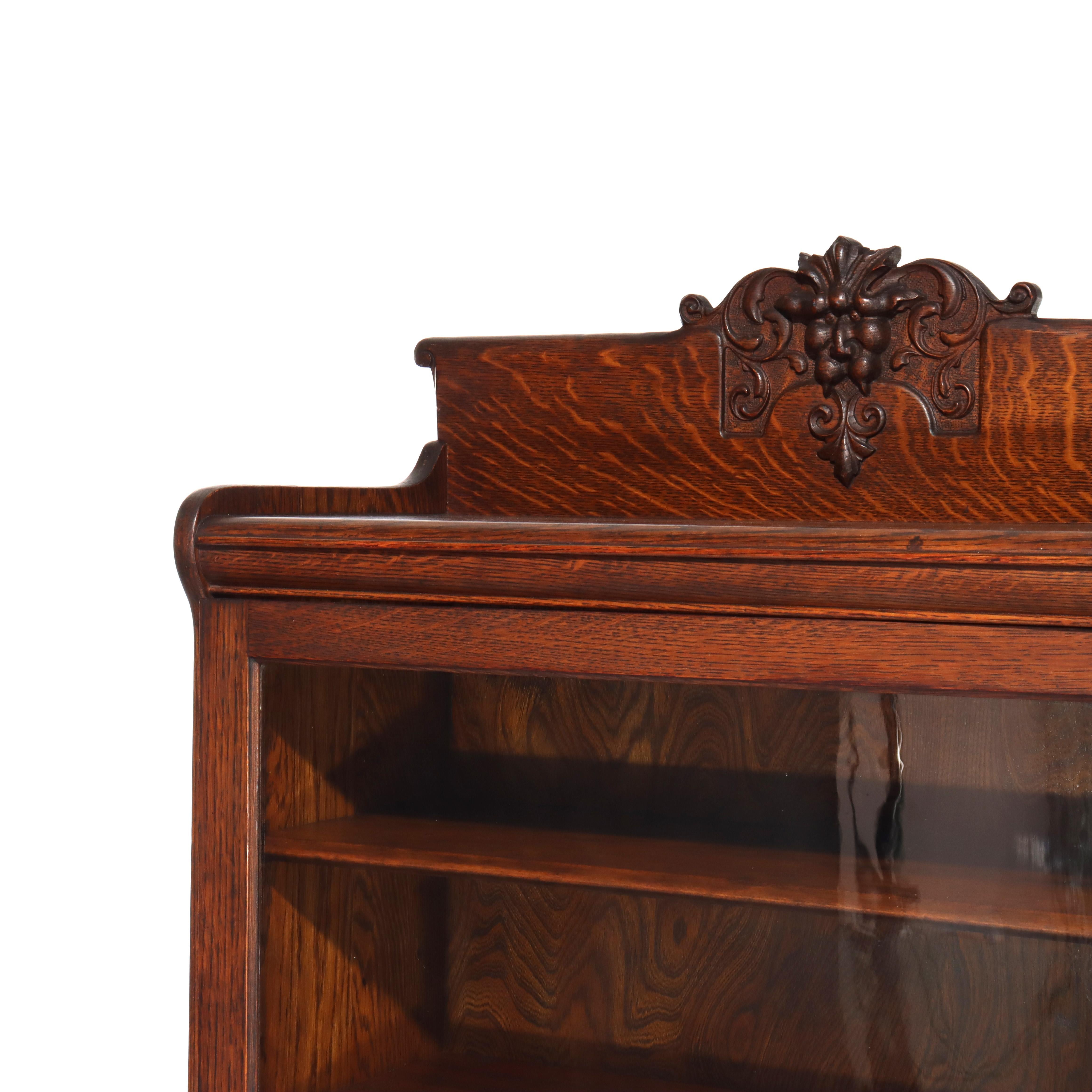 Quercia Antica libreria a un'anta in Oak Oak della scuola RJ Horner, c1910 in vendita