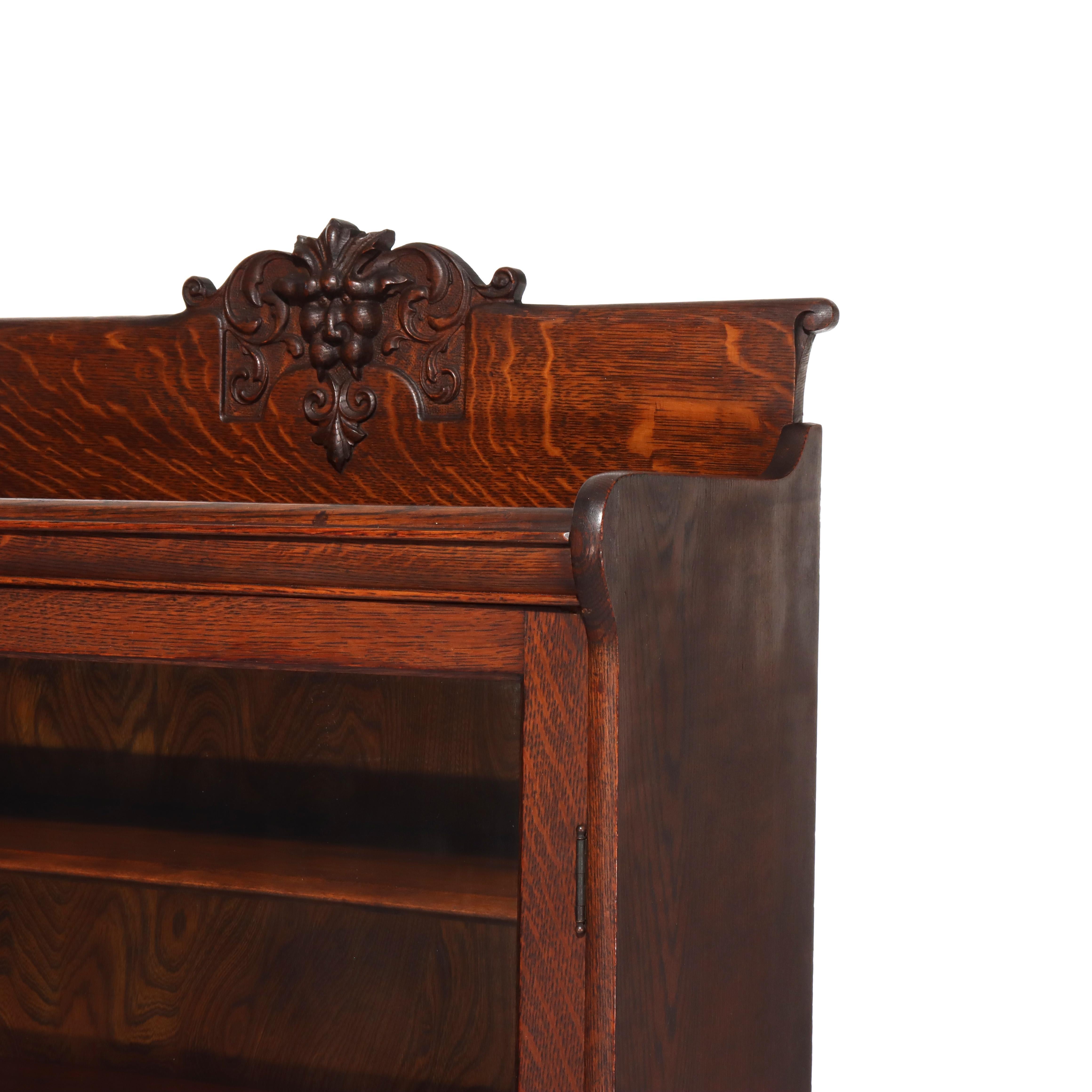 Antica libreria a un'anta in Oak Oak della scuola RJ Horner, c1910 in vendita 2