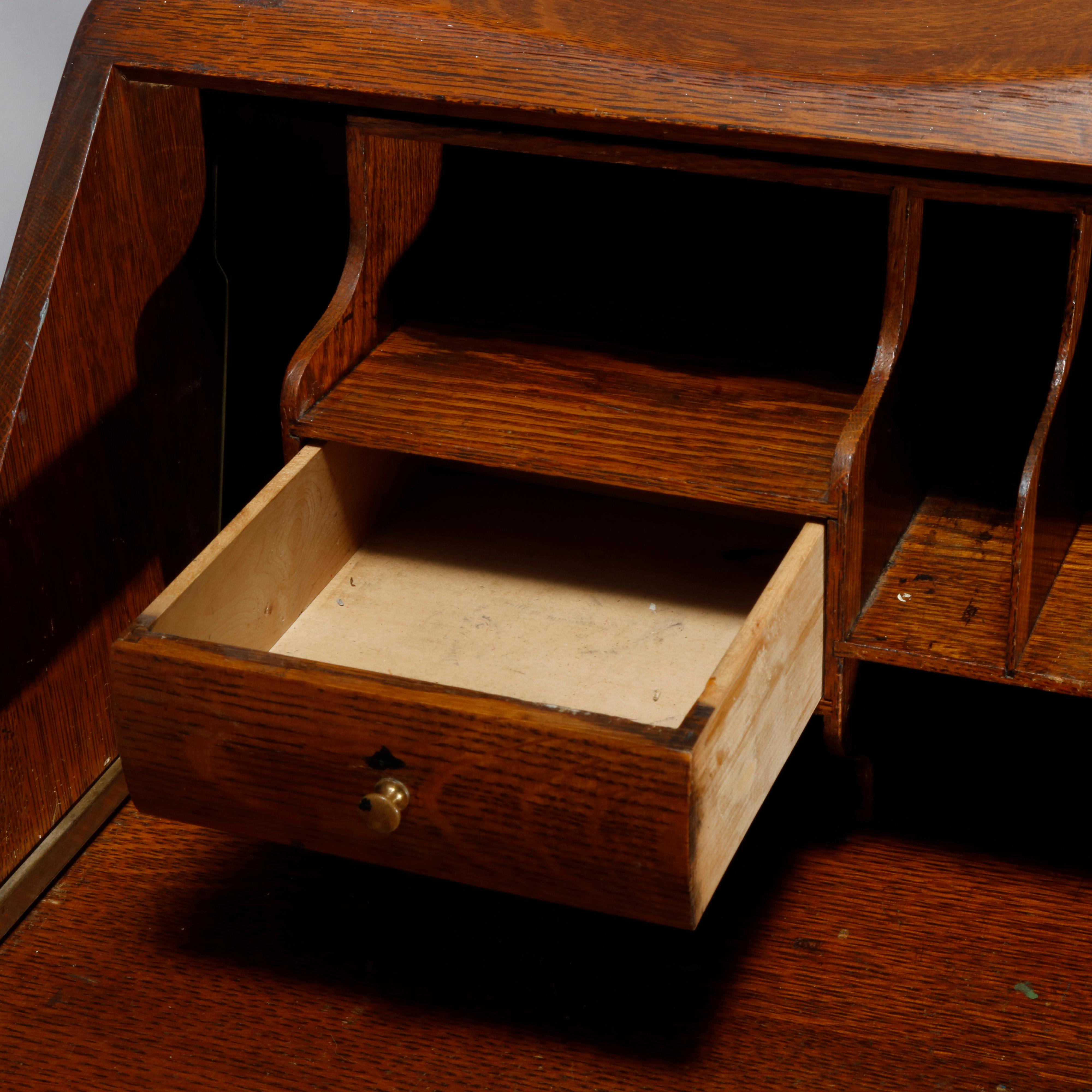 antique drop front writing desk