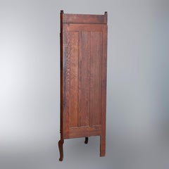 Antique RJ Horner Style Oak Corner China Cabinet, circa 1910