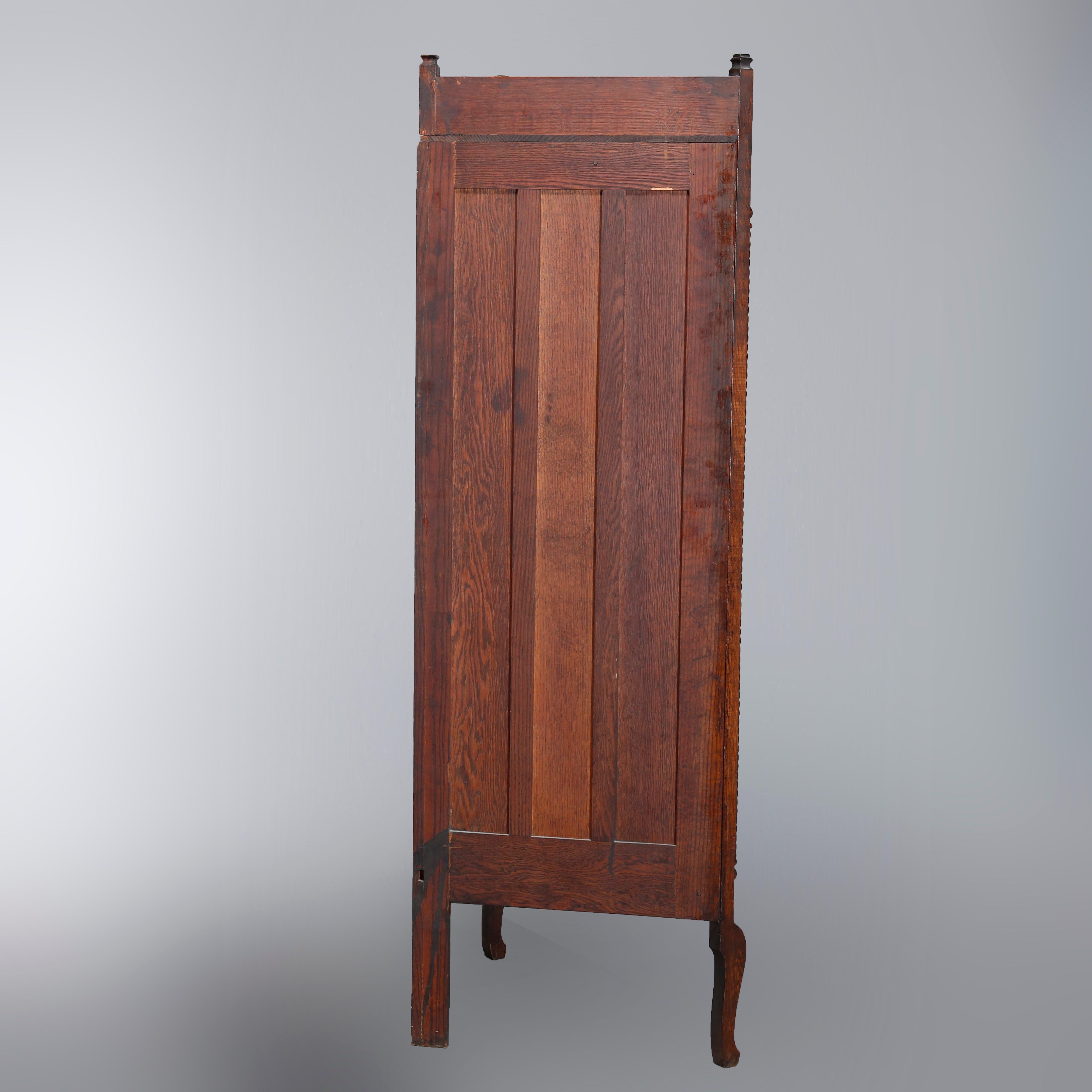 antique oak corner cabinet for sale