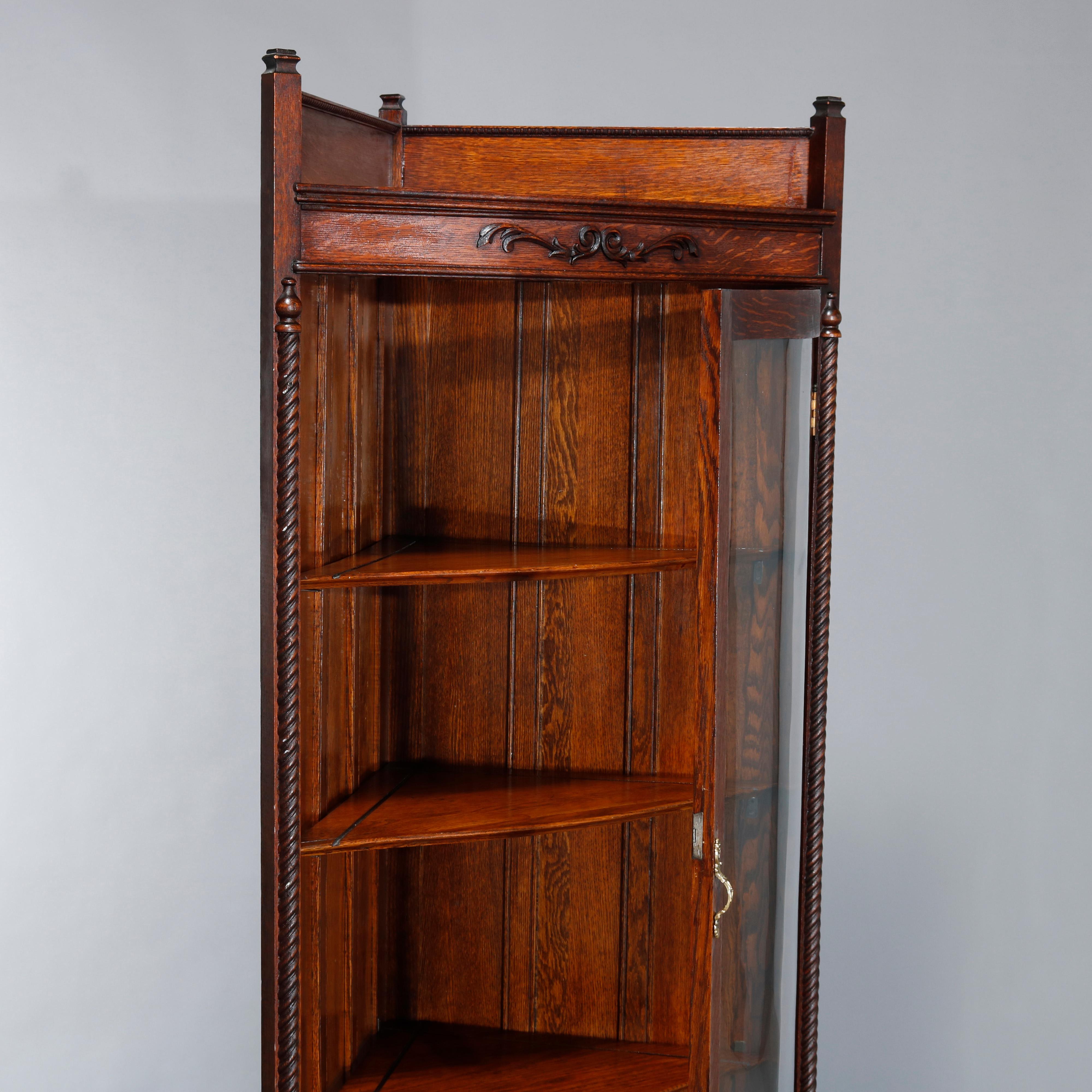 antique corner china cabinet