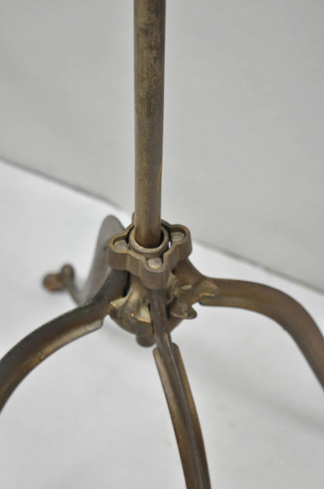 Antique R.M. Lambie Victorian Walnut & Cast Iron Bible Book Stand Lectern For Sale 7