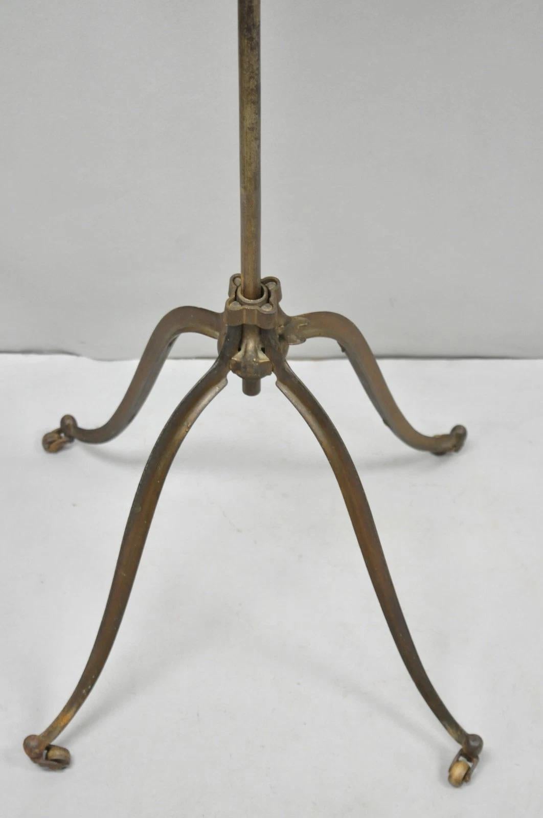 Antique R.M. Lambie Victorian Walnut & Cast Iron Bible Book Stand Lectern For Sale 8