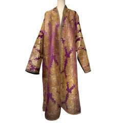 Mid-19th Century Uzbek Silk Brocade Chapan