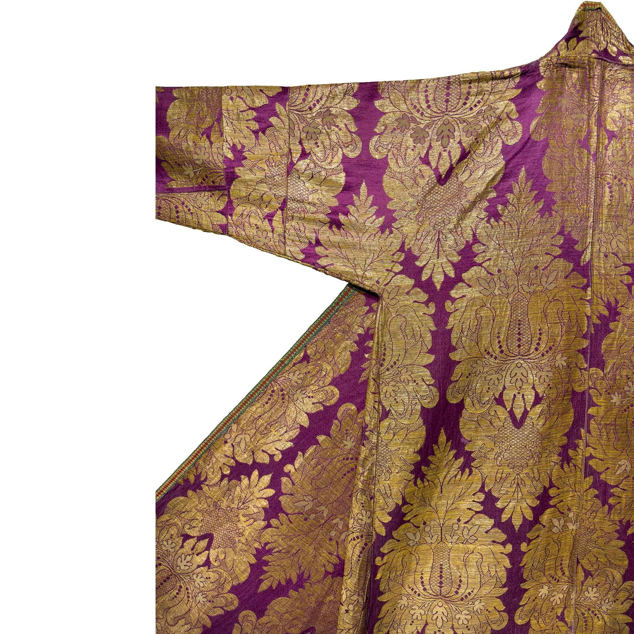 Tessuto Chapan in broccato di seta uzbeko della metà del XIX secolo in vendita