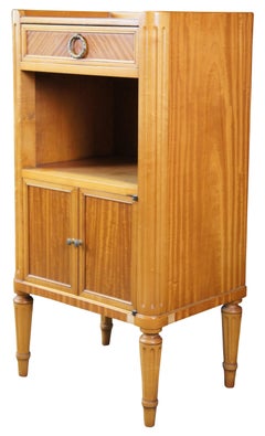 Antique Robert W Irwin Louis French XVI Satinwood Bedside Cabinet Nightstand