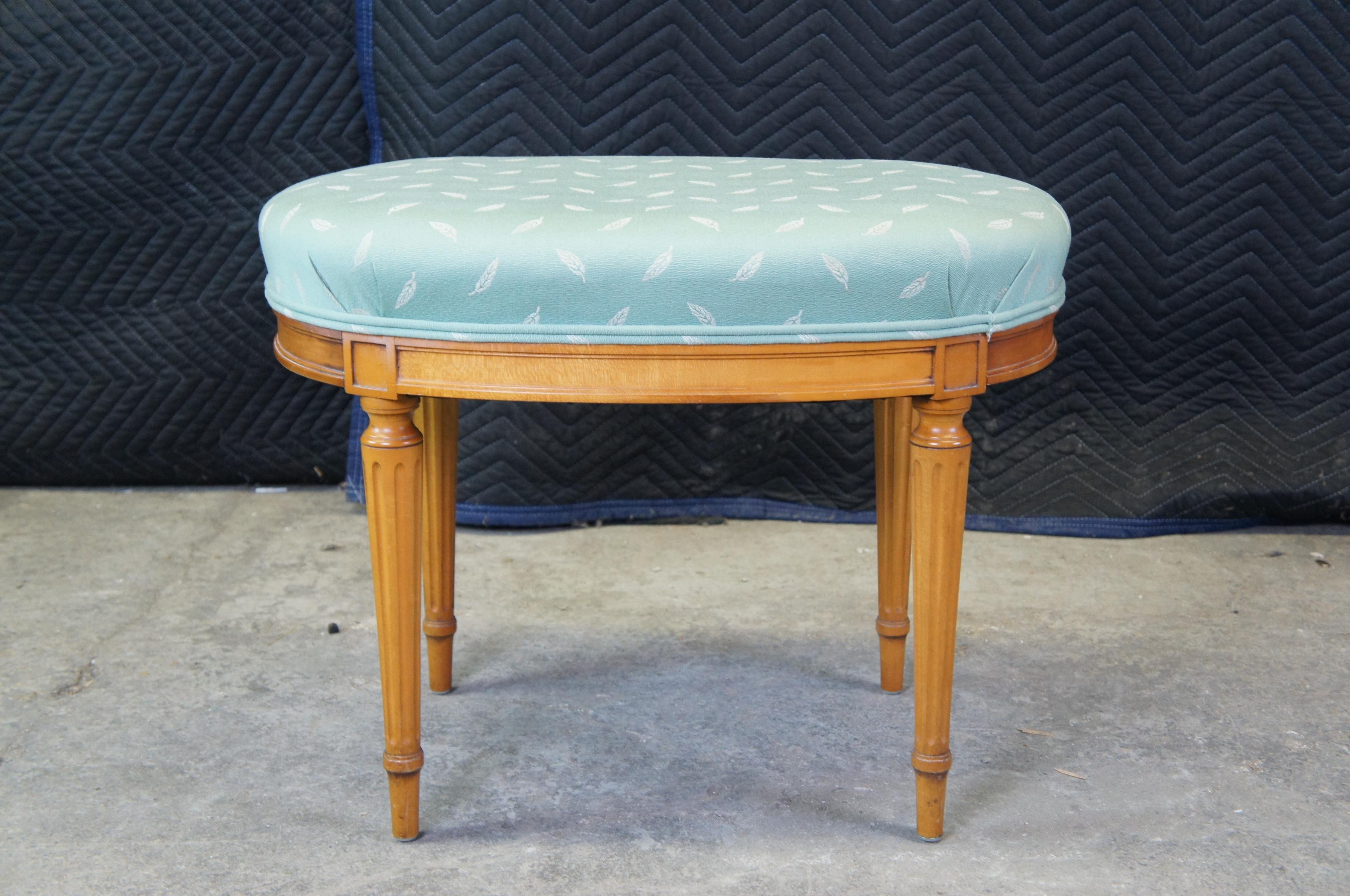 Antique Robert W Irwin Louis French XVI Satinwood Vanity Dressing Table & Chair 6
