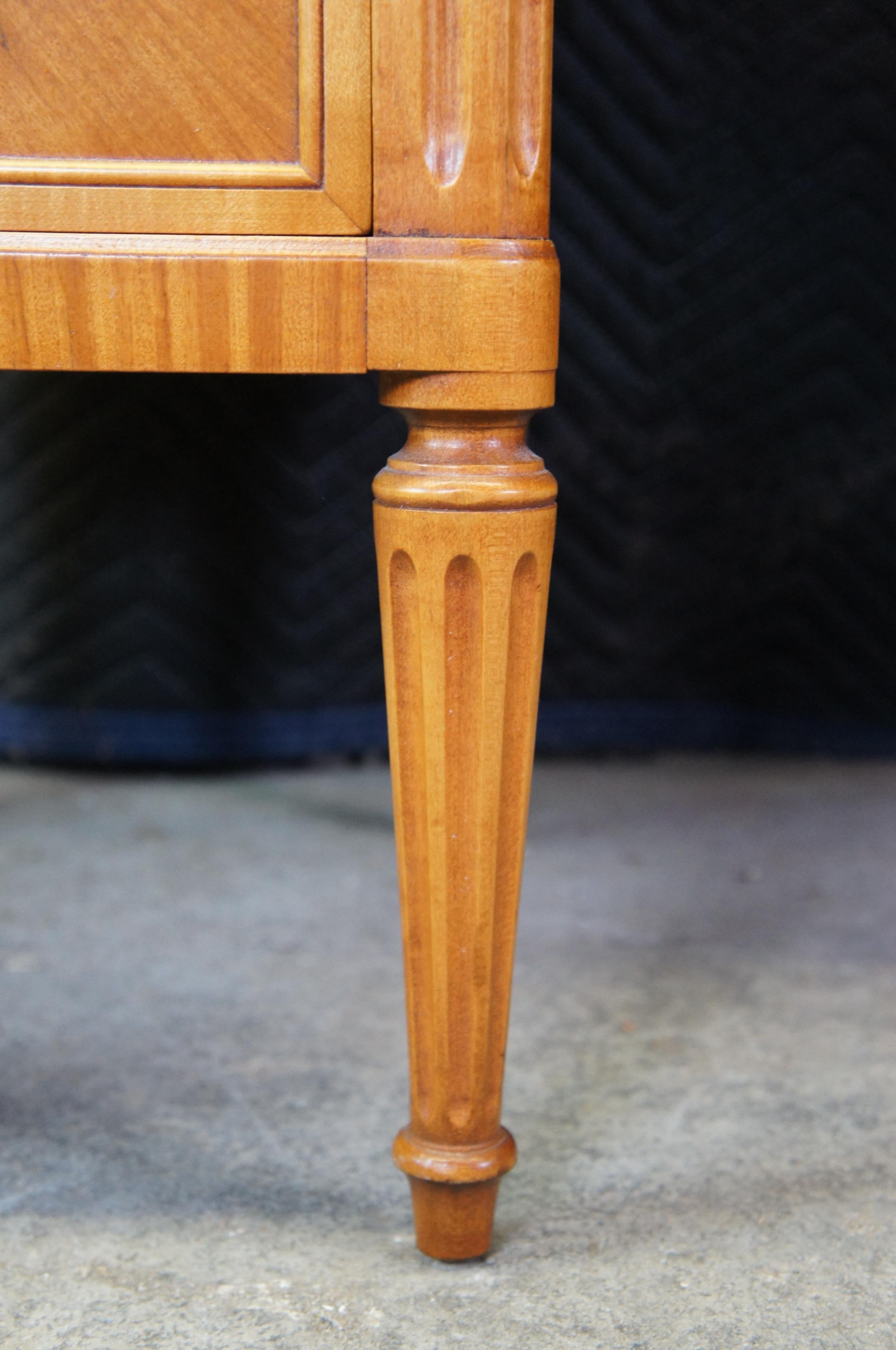 Antique Robert W Irwin Louis French XVI Satinwood Vanity Dressing Table & Chair 3