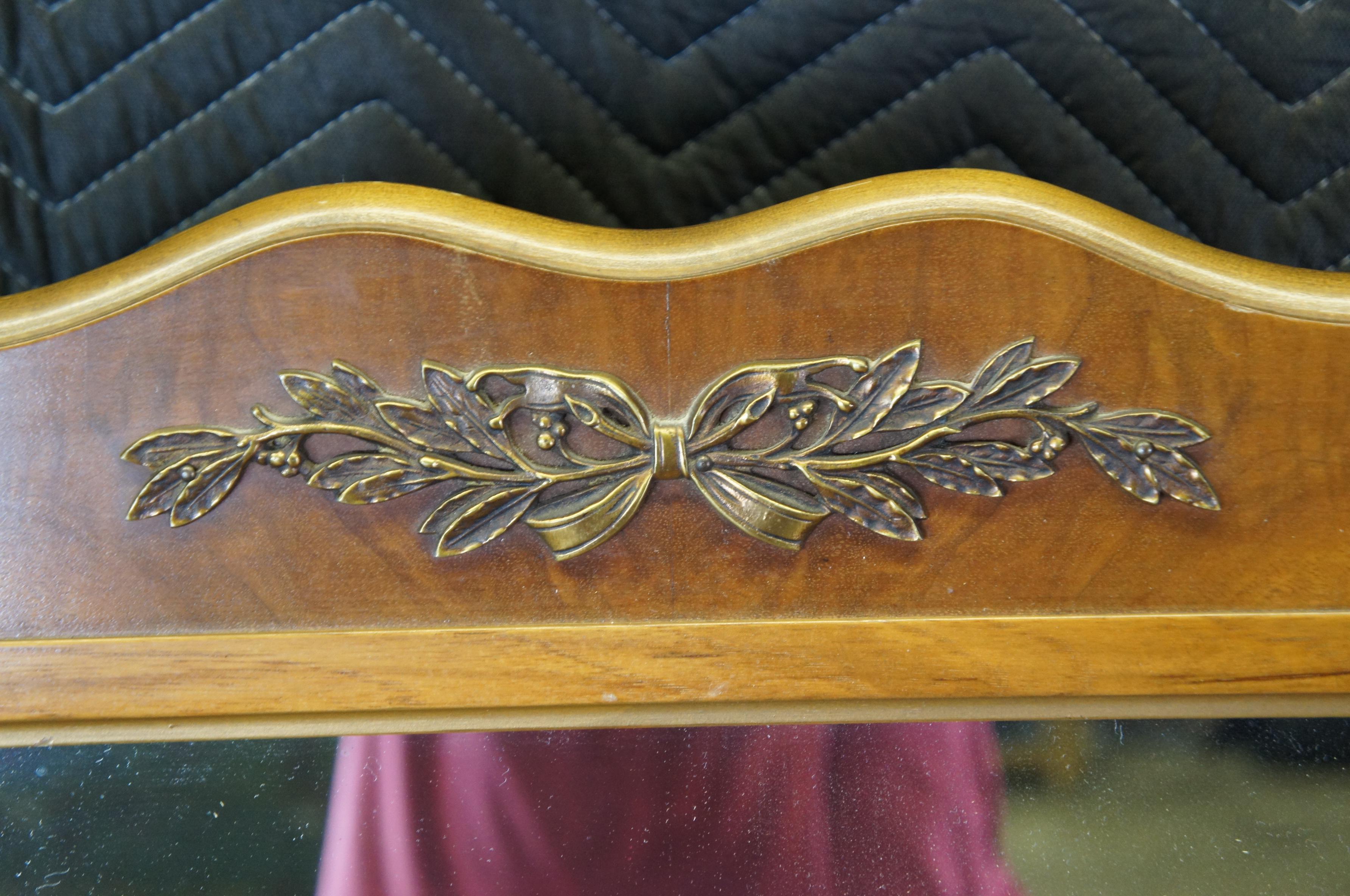 Antique Robert W Irwin Louis XV French Walnut Vanity Dressing Table Desk & Chair 5