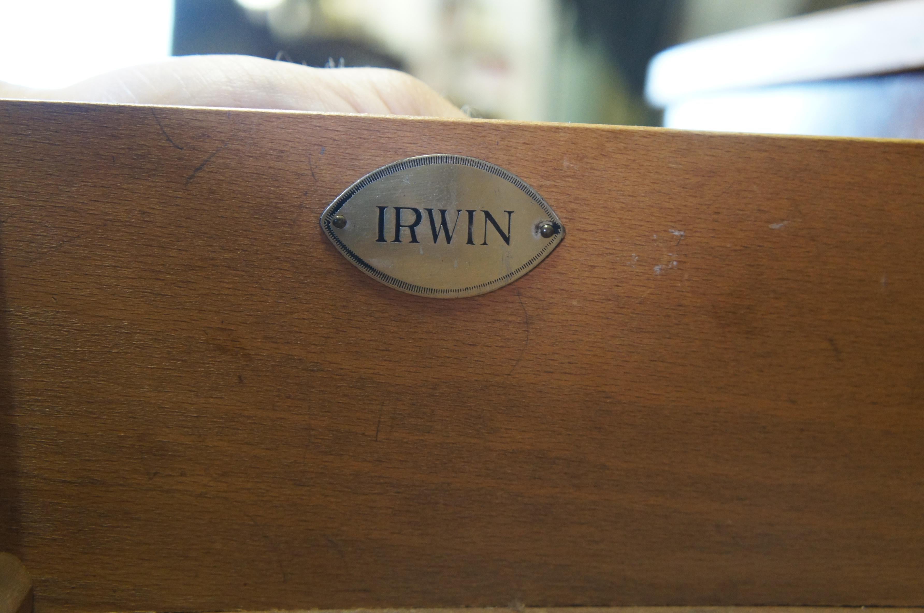 Antique Robert W Irwin Louis XV French Walnut Vanity Dressing Table Desk & Chair 1