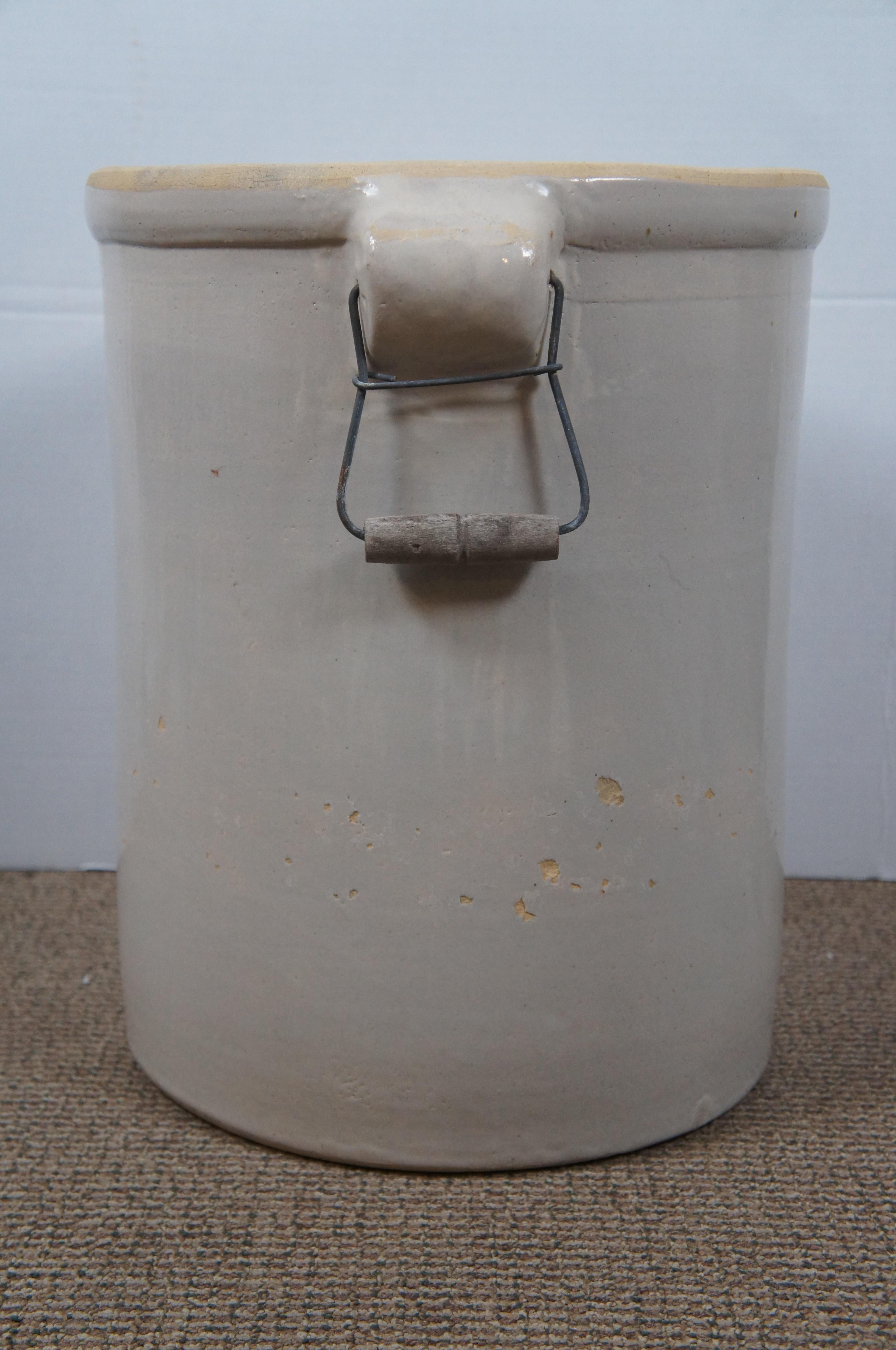 antique 5 gallon crock with handles
