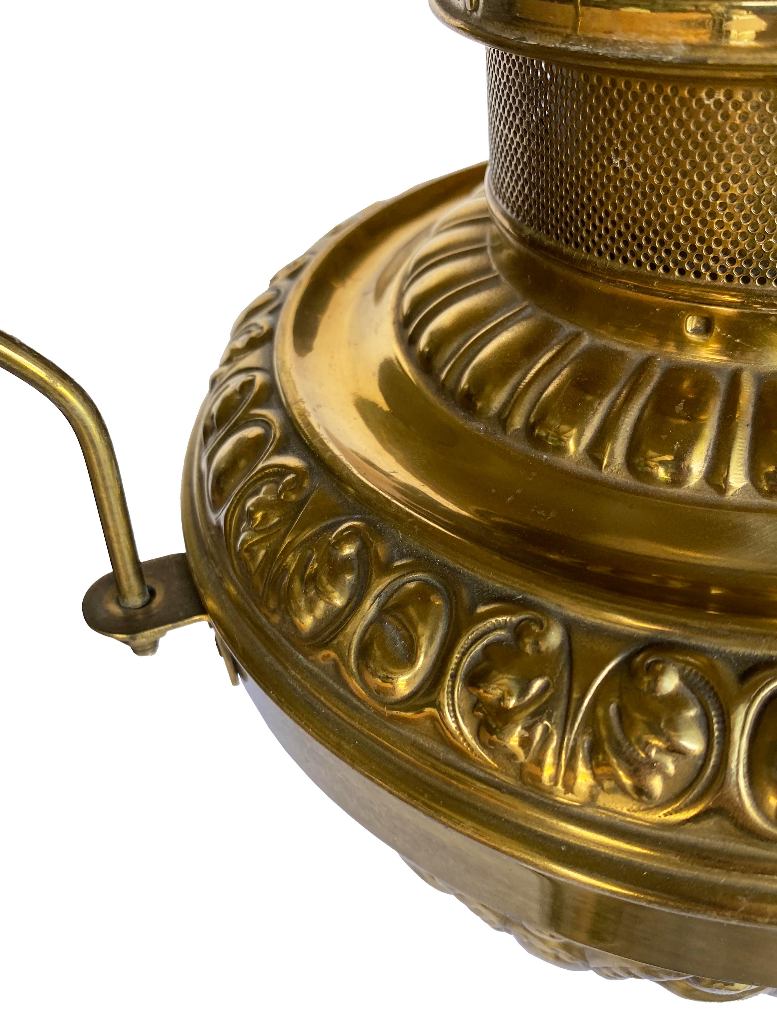 Antique Rochester Brass Hanging Lantern For Sale 1