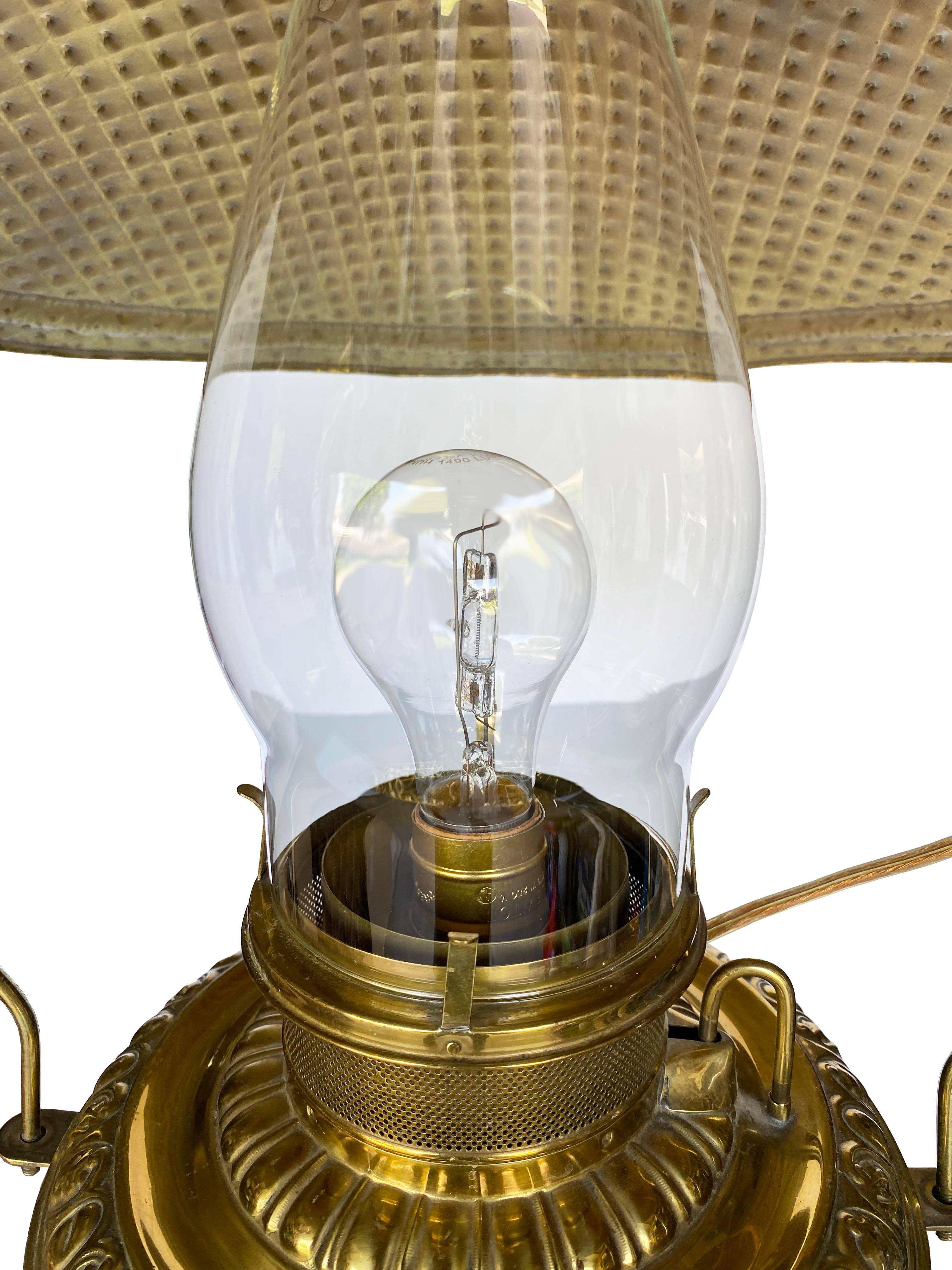 Antique Rochester Brass Hanging Lantern For Sale 2