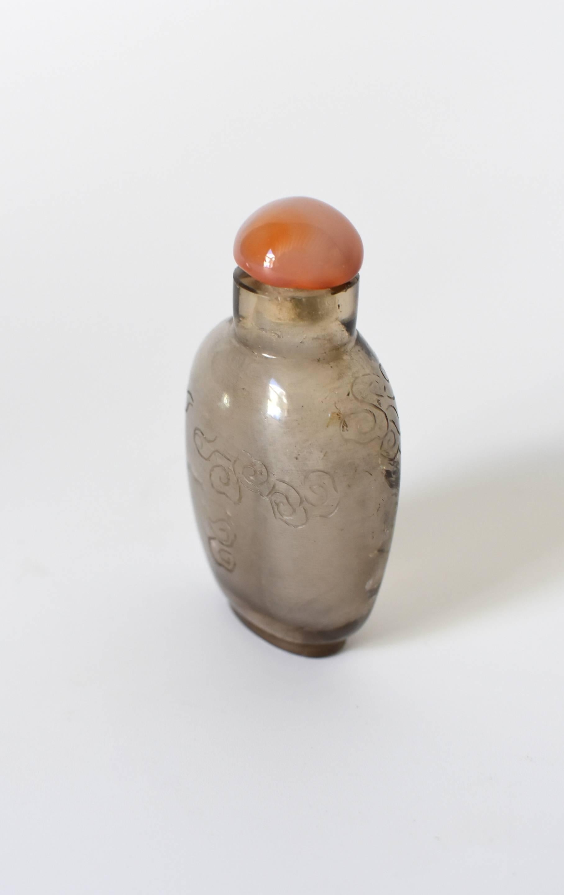 Antique Rock Crystal Snuff Bottle 7