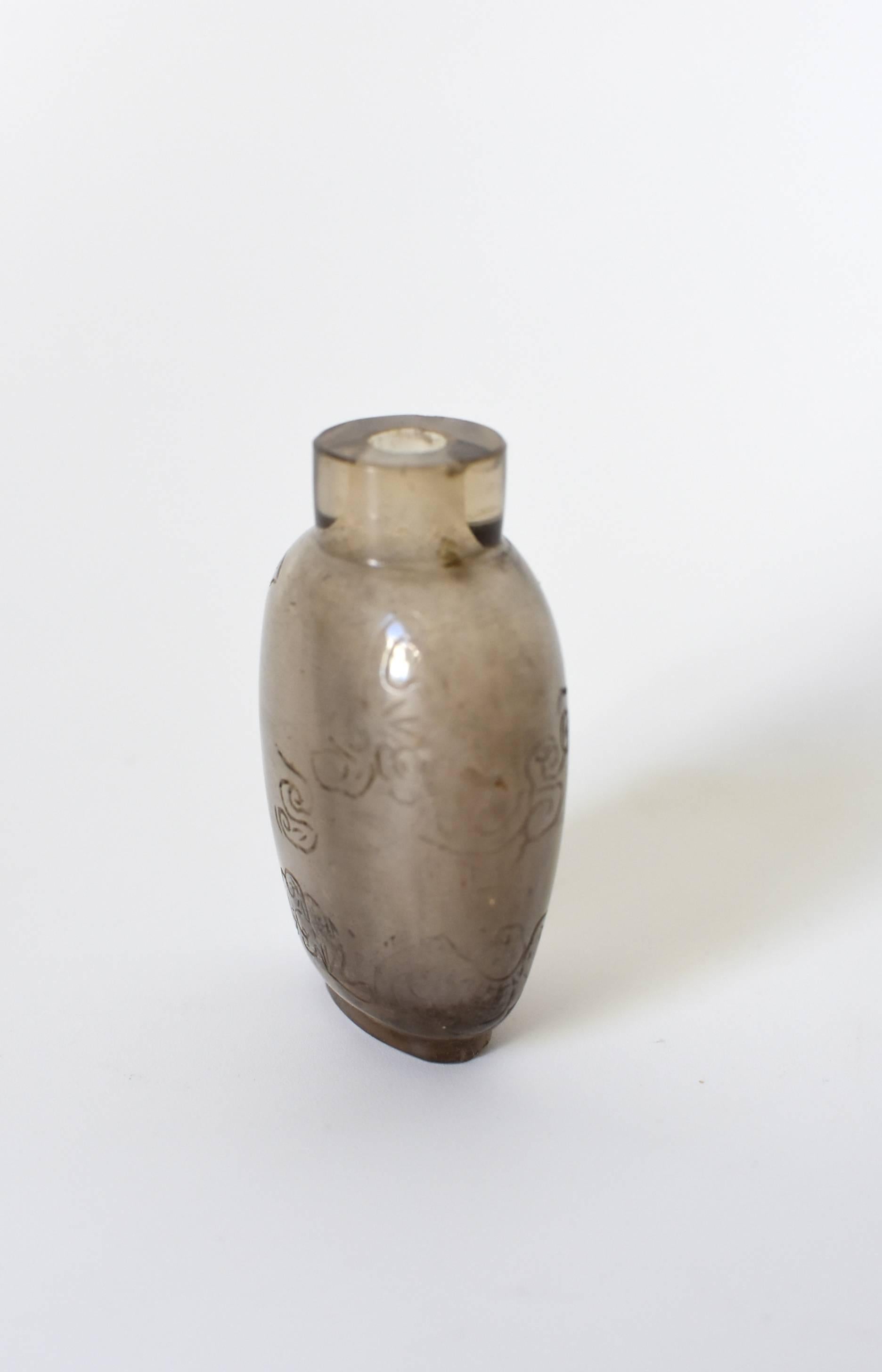 Chinese Antique Rock Crystal Snuff Bottle