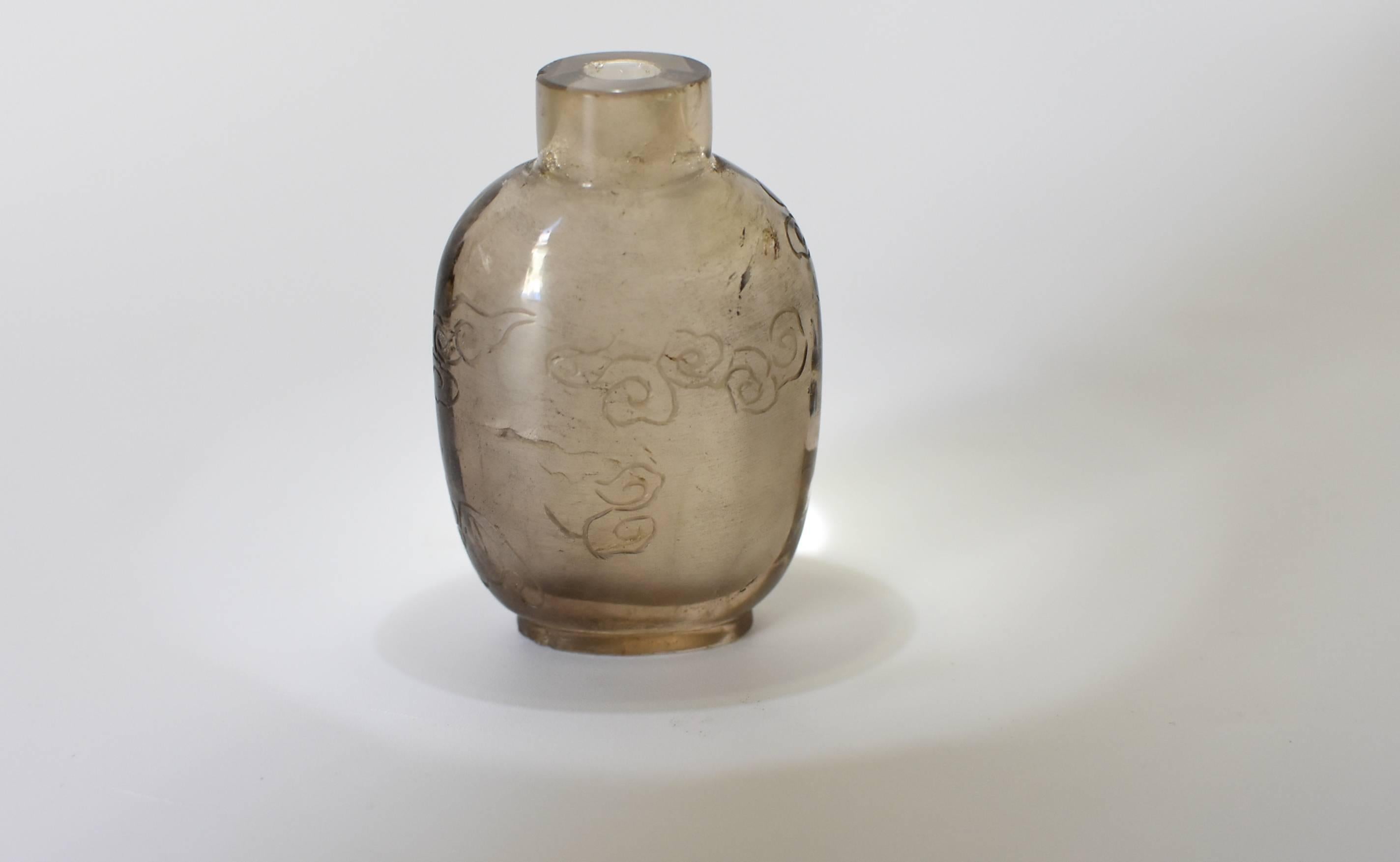 19th Century Antique Rock Crystal Snuff Bottle
