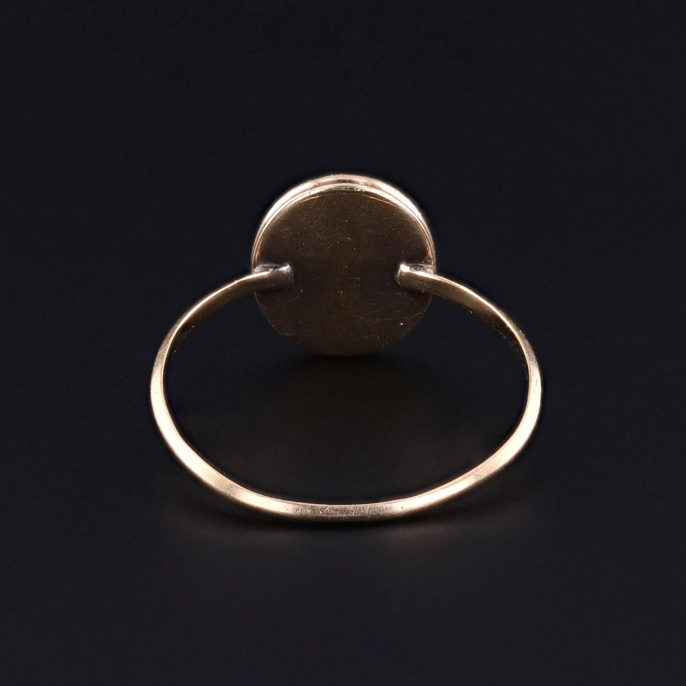 Antique Rock Crystal Tree of Life Ring In Good Condition For Sale In Lewisburg, PA