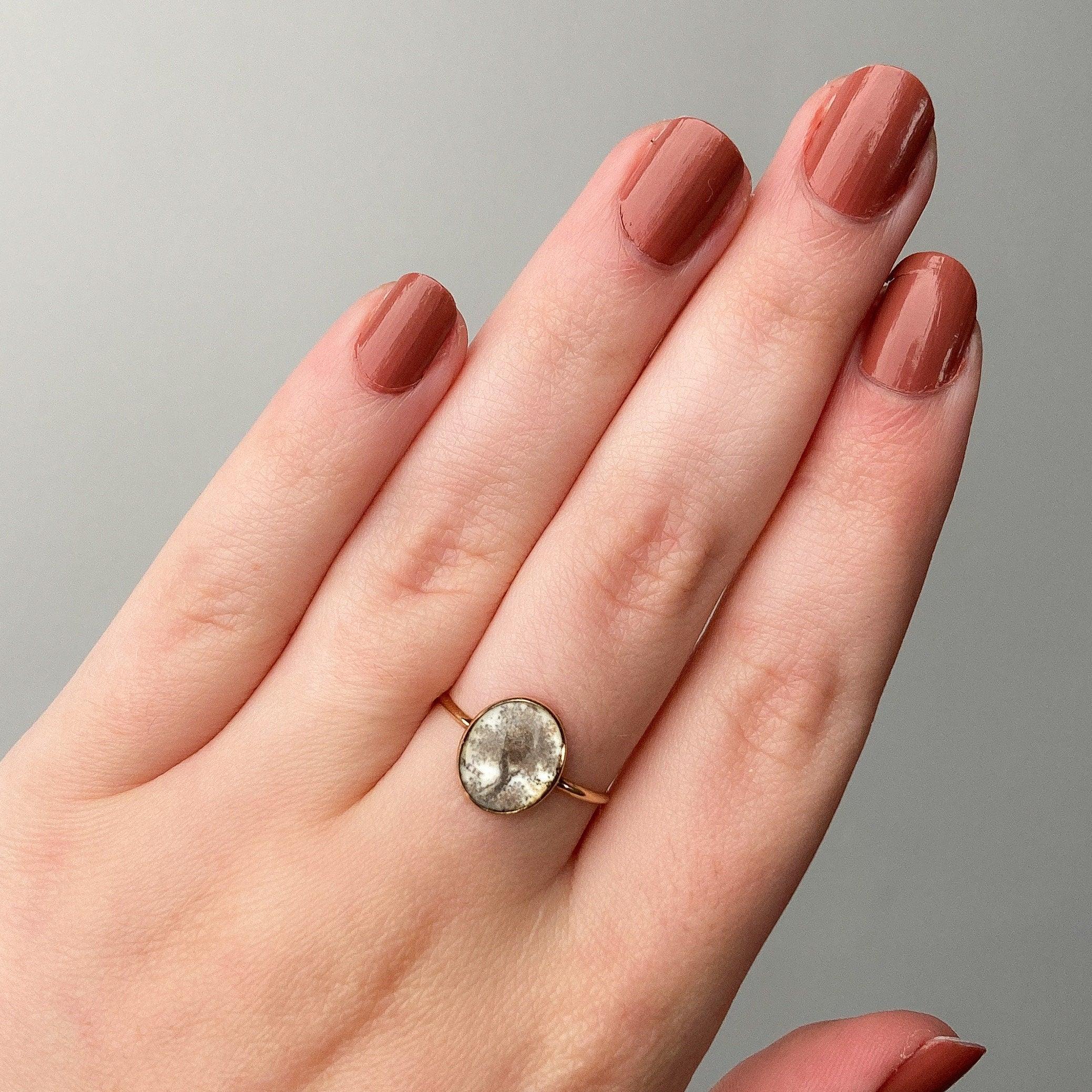 Antique Rock Crystal Tree of Life Ring For Sale 1