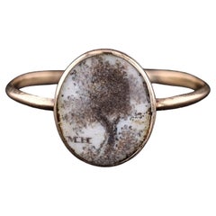 Antique Rock Crystal Tree of Life Ring