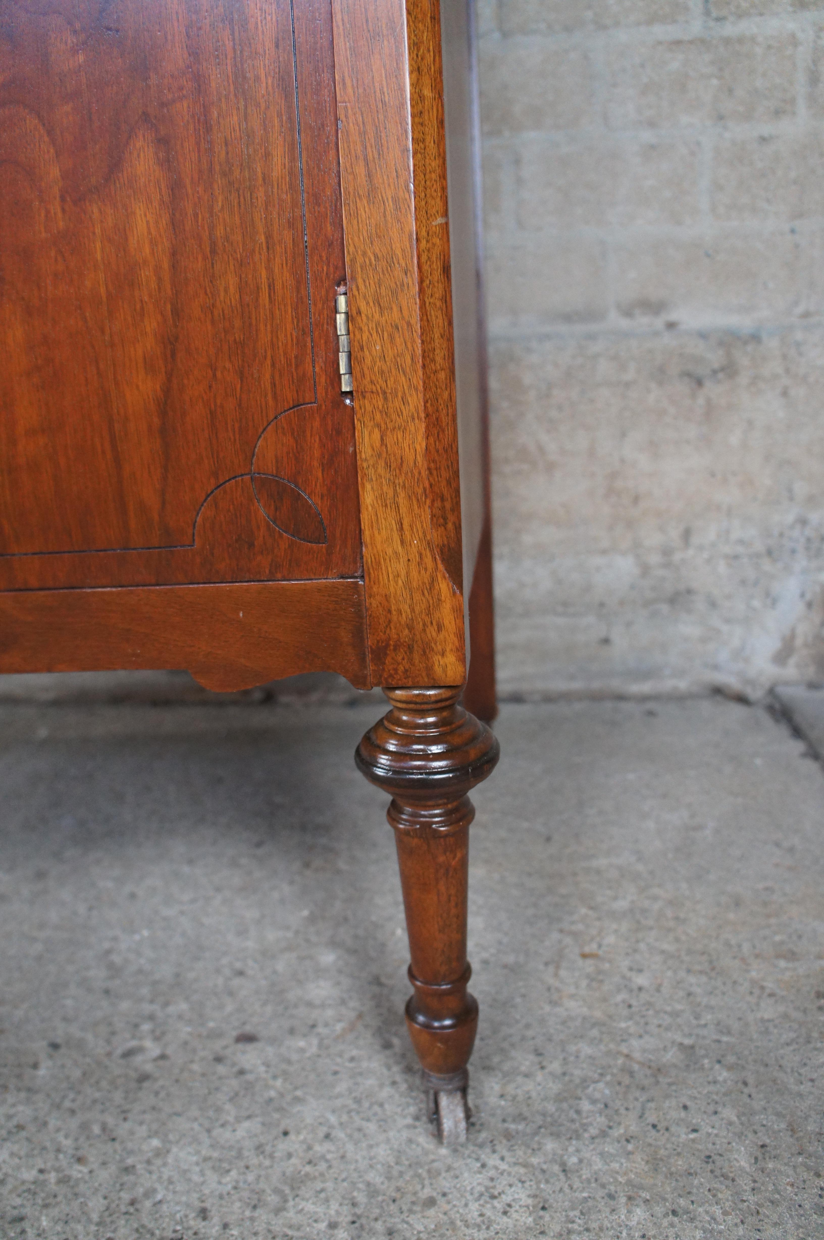 Rockford Furniture Art Deco Style Walnut Gentleman's Chest of Drawers For Sale 6