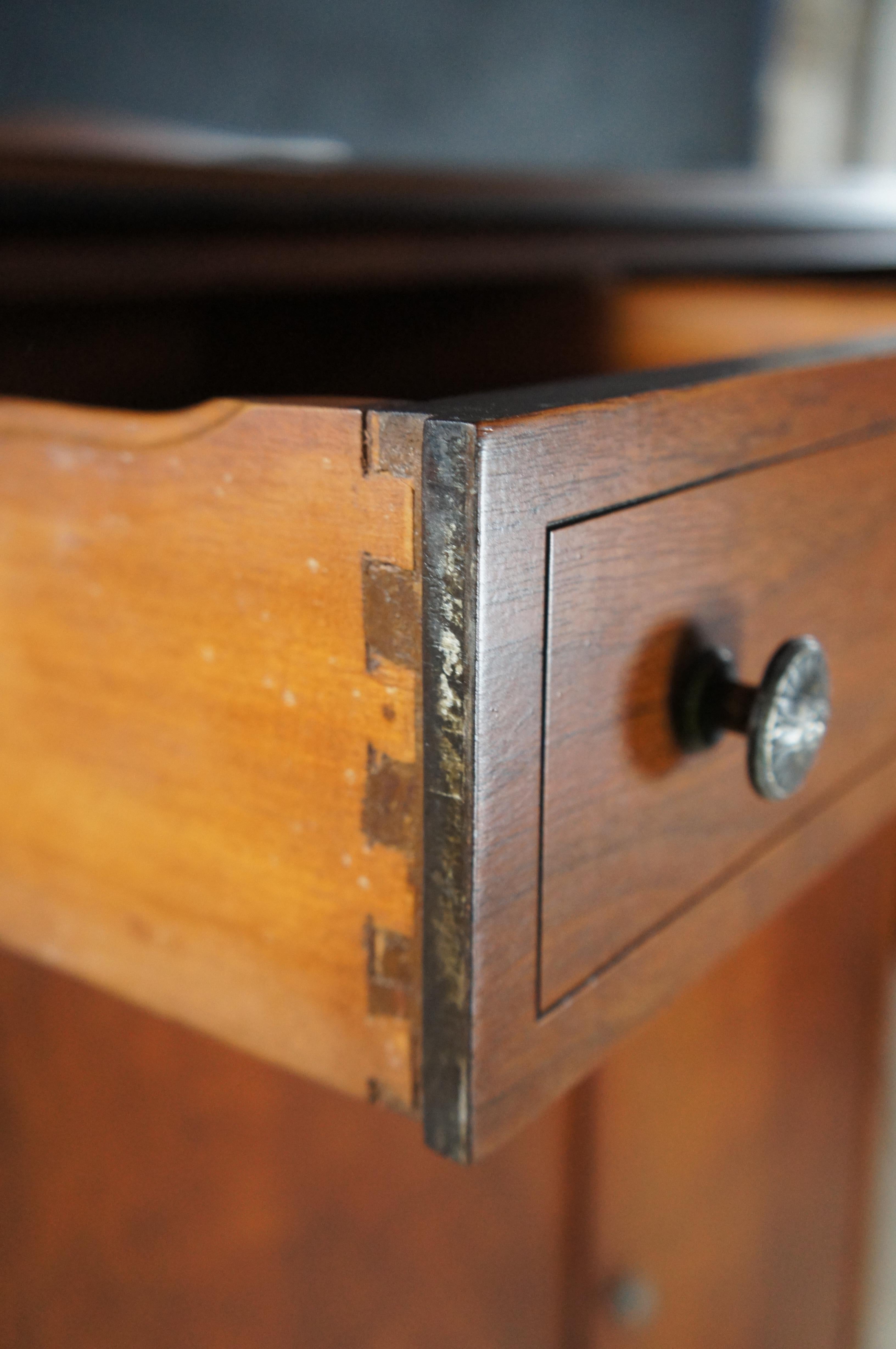 Rockford Furniture Art Deco Style Walnut Gentleman's Chest of Drawers For Sale 1