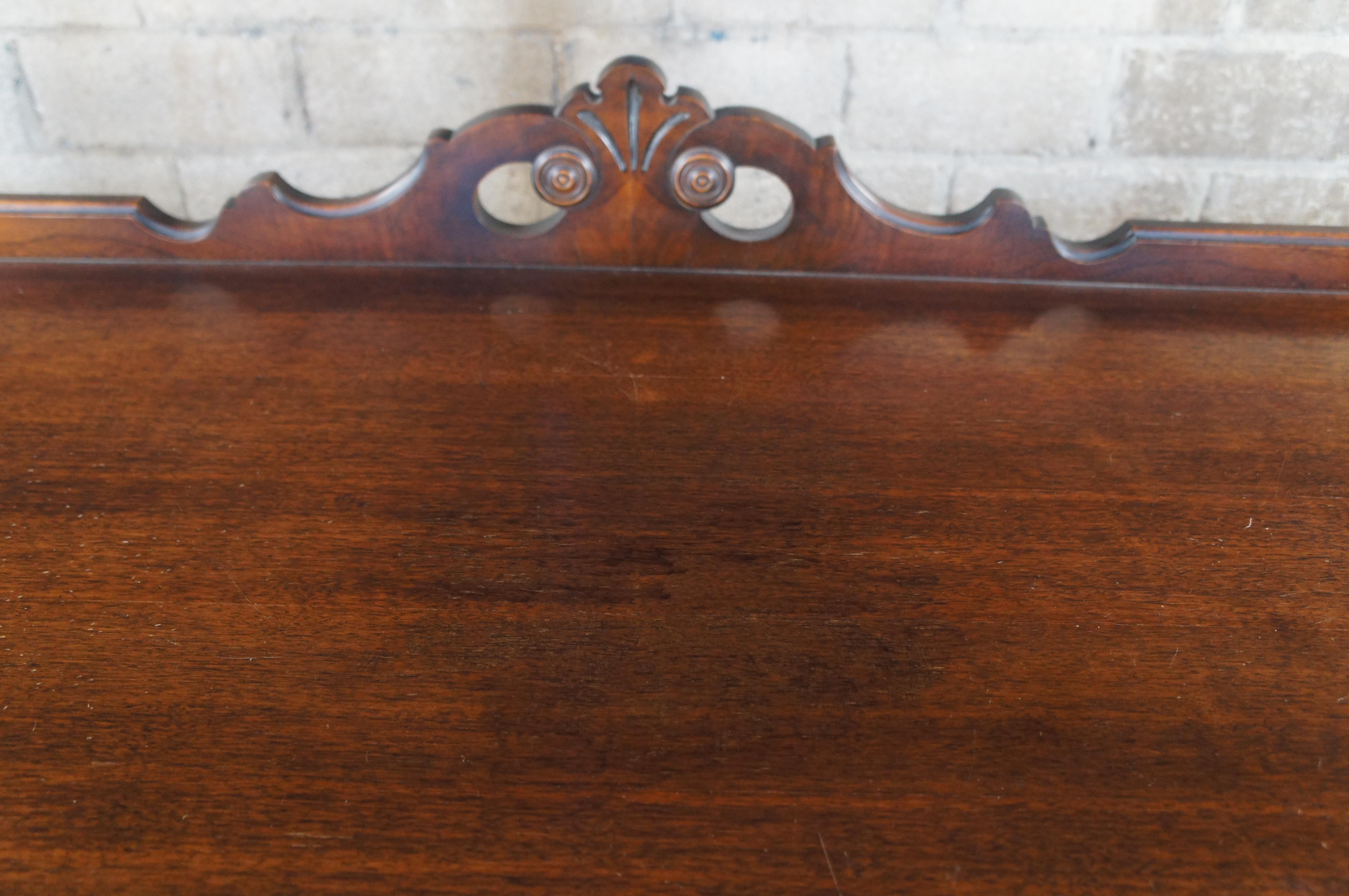 Antique Rockford Furniture Jacobean Style Walnut Carved Buffet Sideboard 72