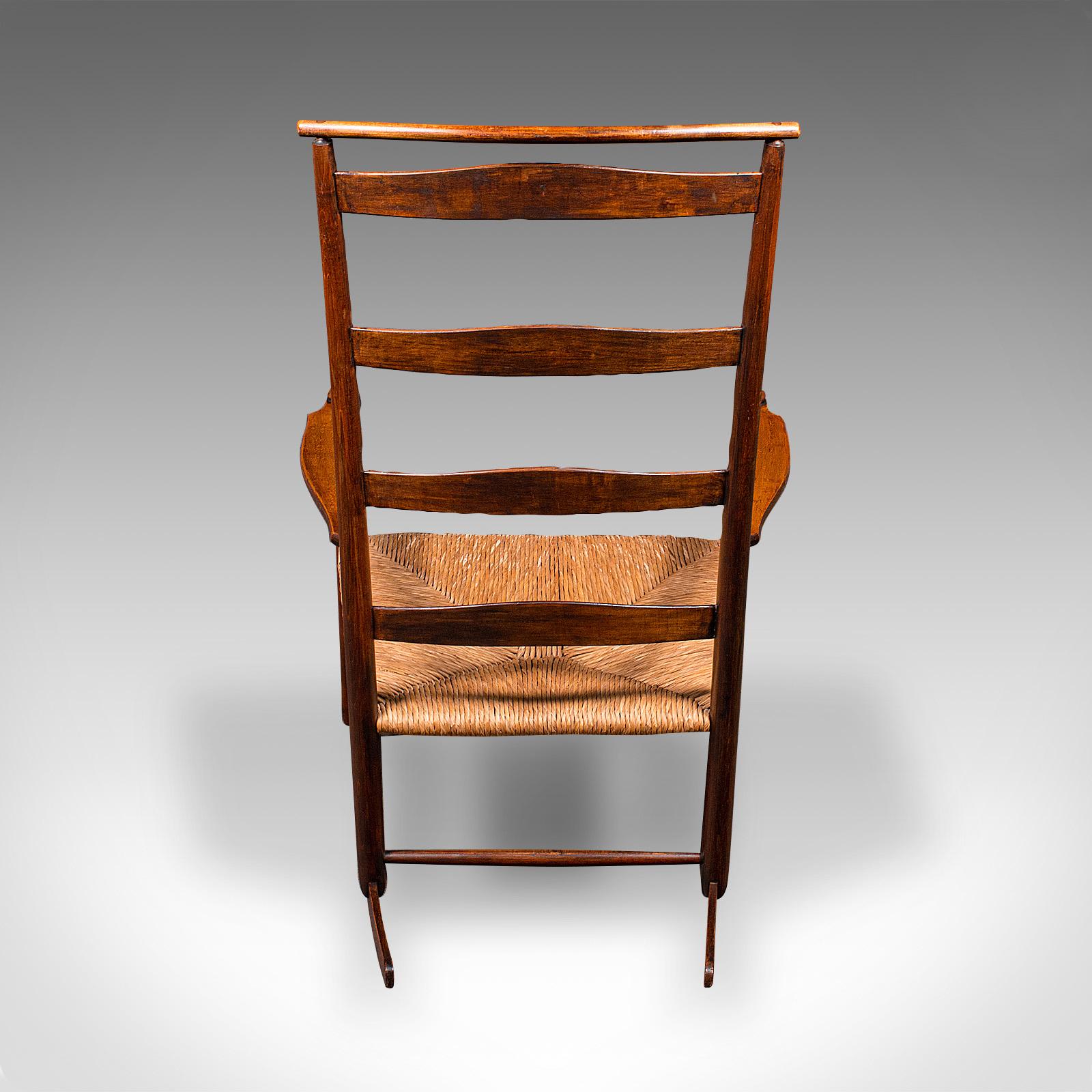 Américain Antique Rocking Chair, American, Shaker Number 7 Rocker, Edwardian, Circa 1910 en vente