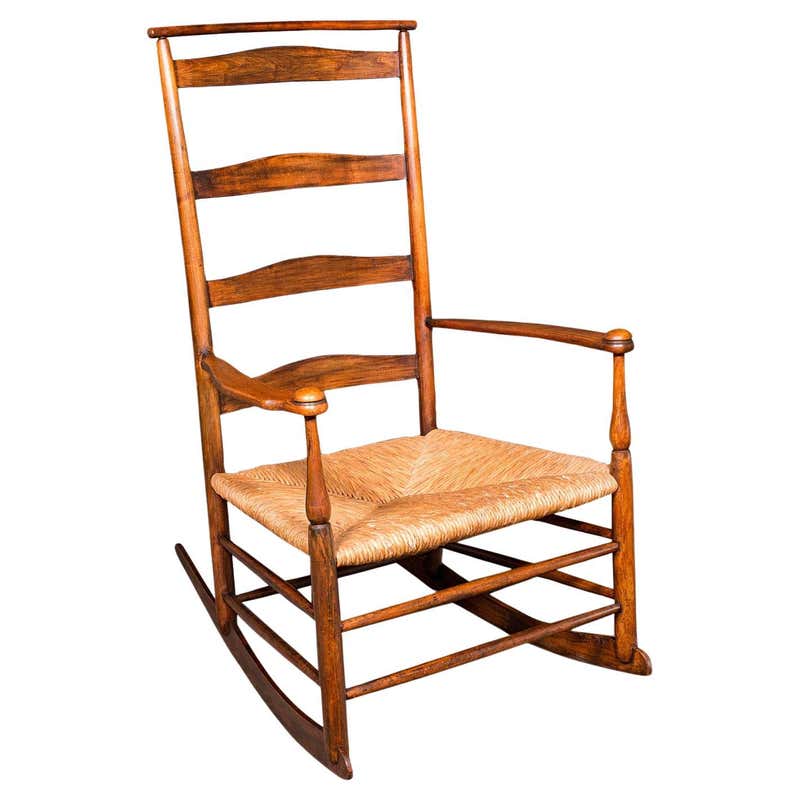 Antique Rocking Chair, English, Walnut, Armchair, Rocker, Victorian ...