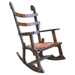 Antique Rocking Chair - Charles Rohlfs Style - Stickley Era - W7212
