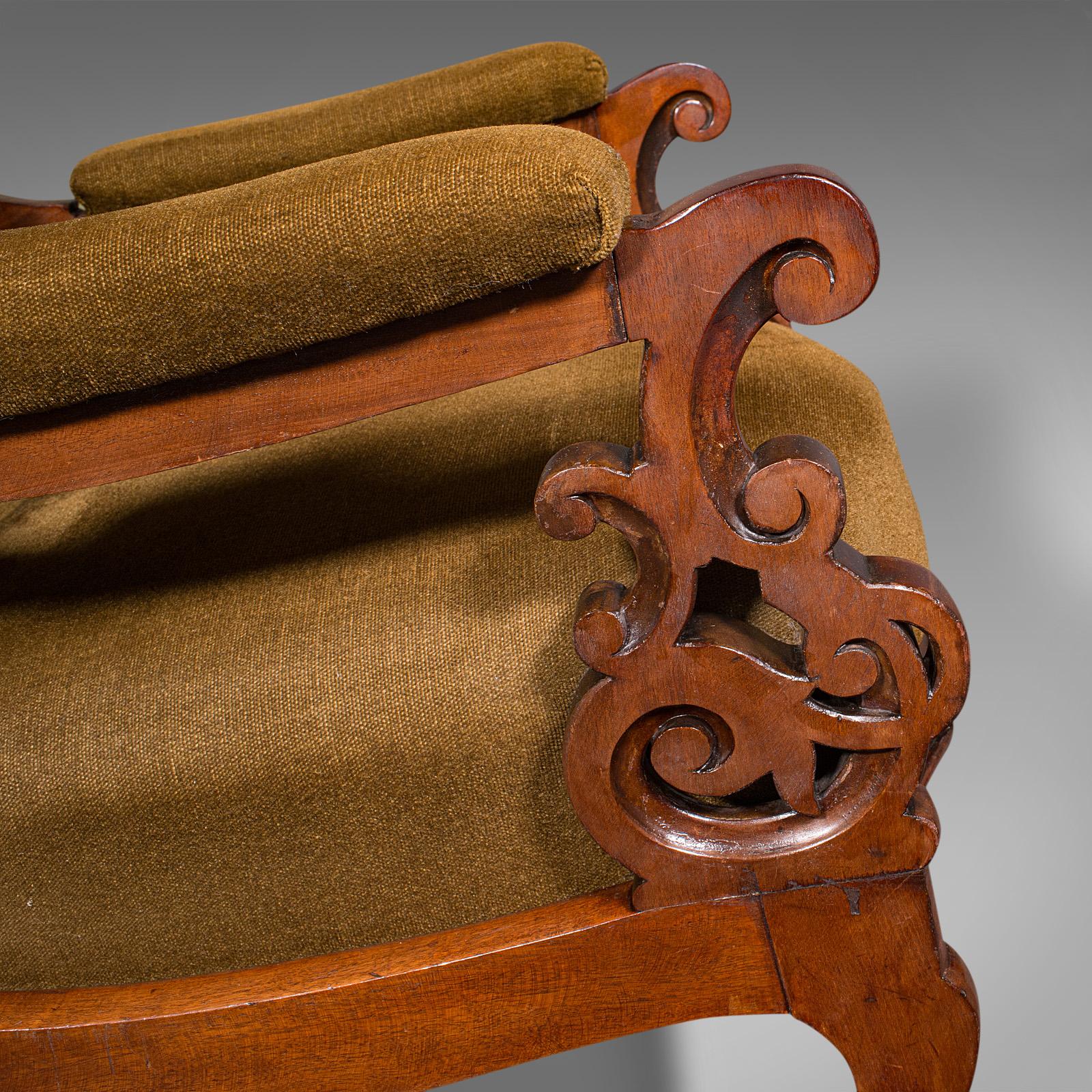 19th Century Antique Rocking Chair, English, Walnut, Armchair, Rocker, Victorian, Circa 1880 For Sale