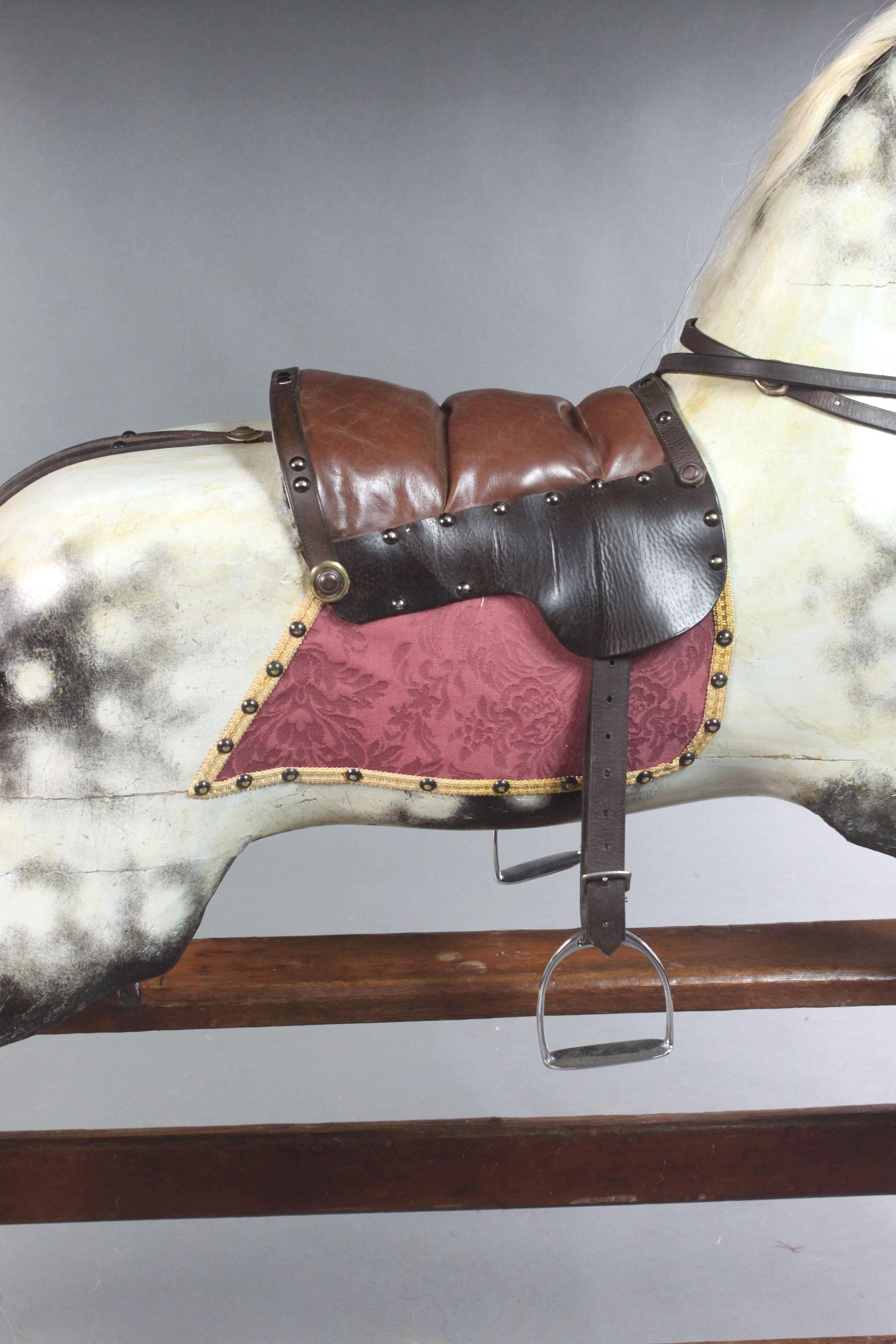 English Antique Rocking Horse by F. H. Ayres