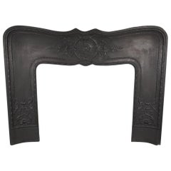 Antique Rococo Fireplace Insert in the Louis XV Manner French, 19th century.