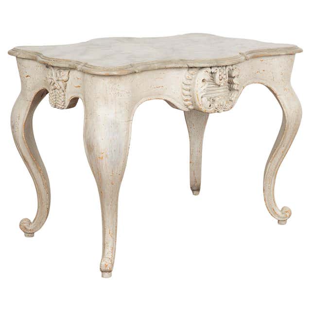 Antique Rococo Red Painted Side Table, Norway, circa 1780-1800 For Sale ...