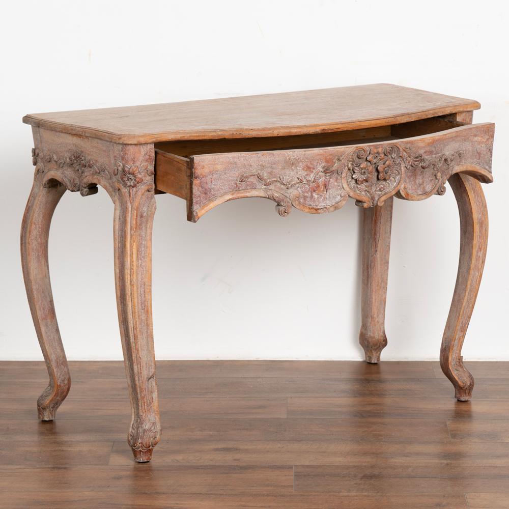 Norwegian Antique Rococo Red Painted Side Table, Norway, circa 1780-1800 For Sale