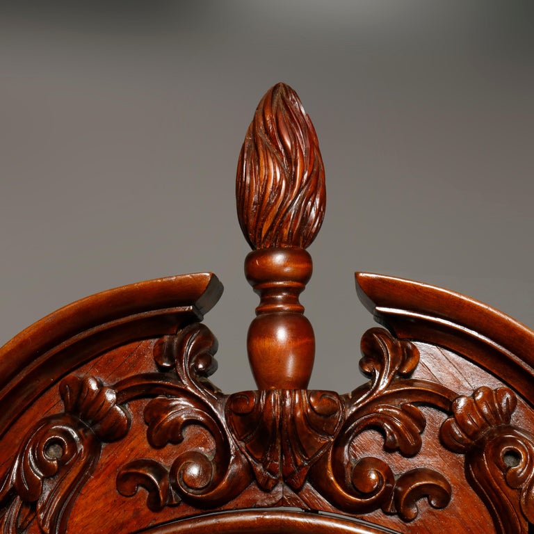 Antique Rococo Revival Rosewood Marble Top and Mirrored Étagère ...