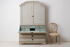 Antique Rococo Secretary Cabinet with a Secretary Desk and Drawers