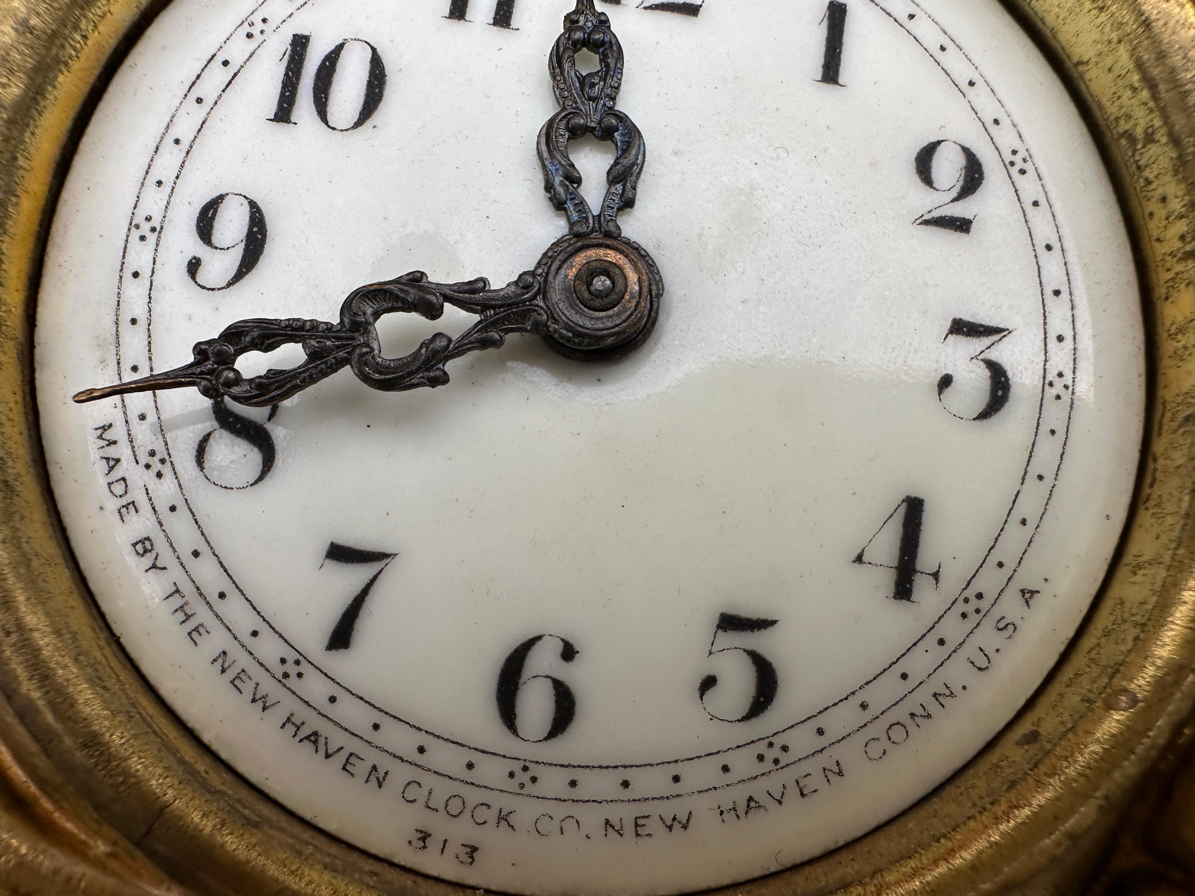 Antique Rococo Style Bronze Clock - W2072 For Sale 6
