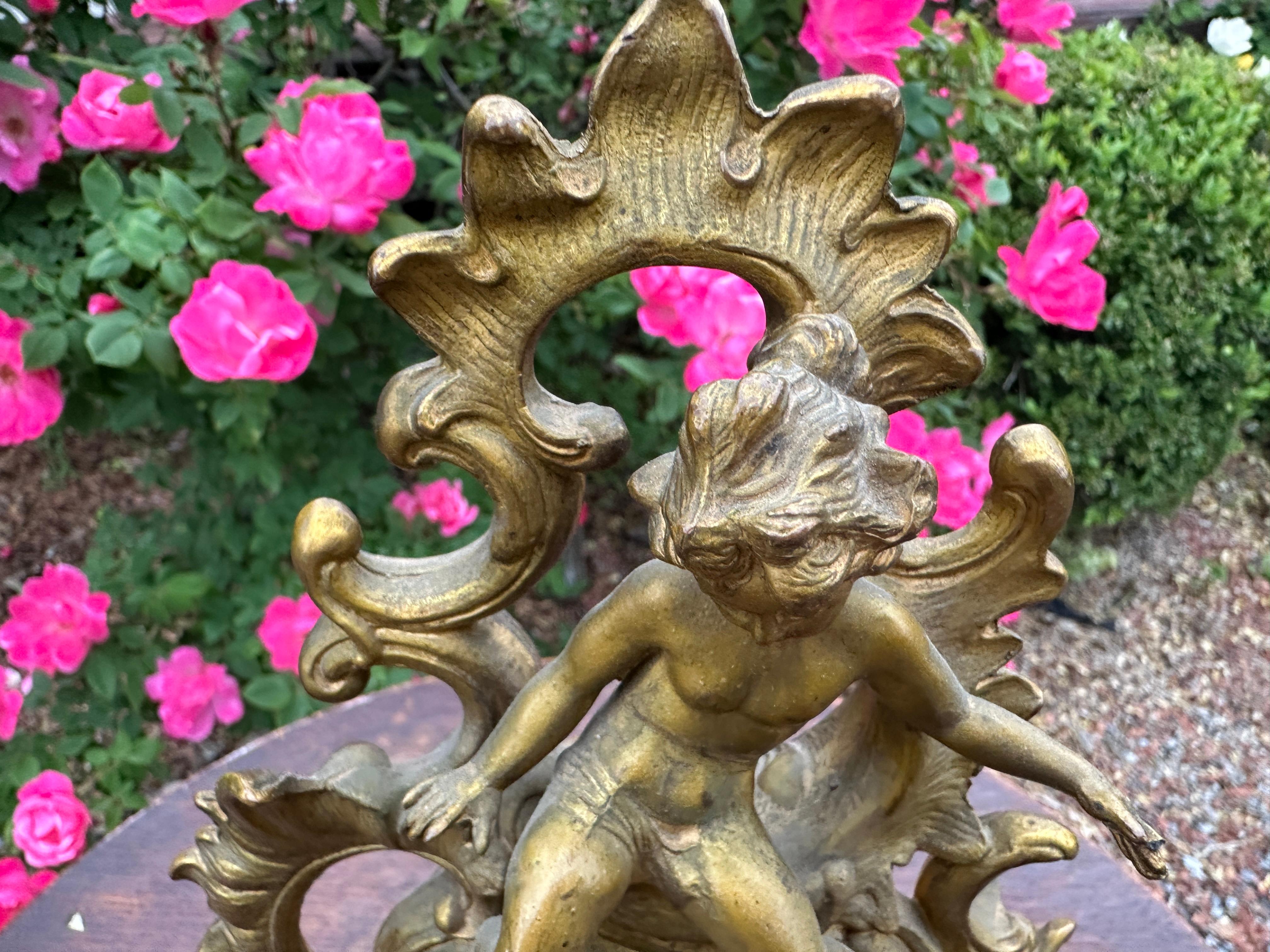 Antique Rococo Style Bronze Clock - W2072 For Sale 13