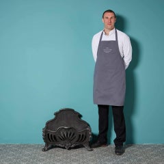 Antique Rococo Style Cast Iron Fire Grate