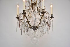 Antique Rococo style crystal chandelier